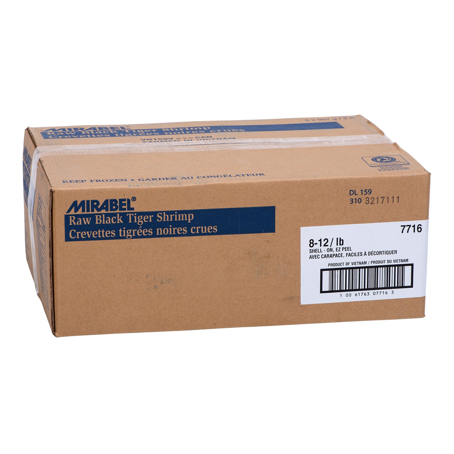 Frozen Raw Black Tiger Shrimps 8 to 12 per lb 3 b-secondary-image