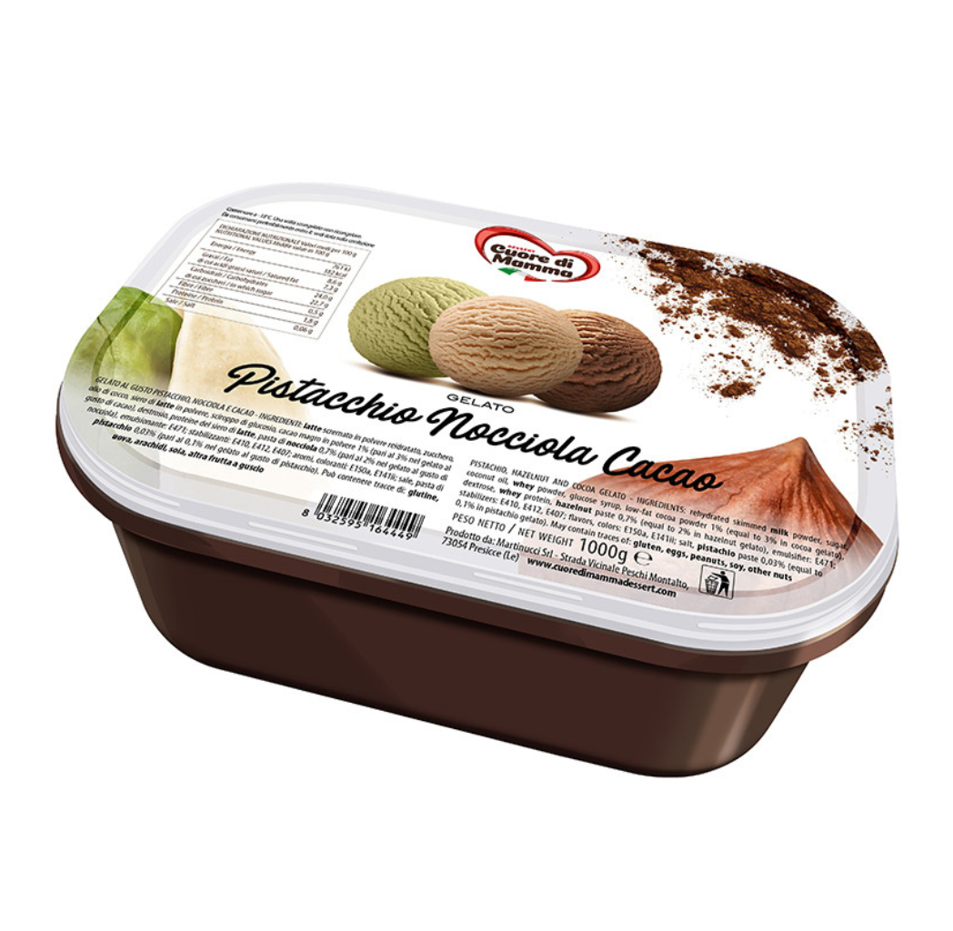 Pistachio Hazelnut Chocolate Frozen Dessert 1 kg