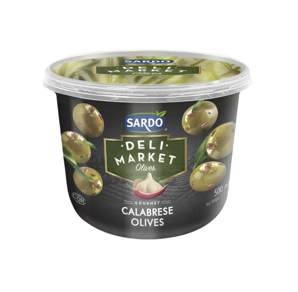 Calabrese Green Olives 250 ml