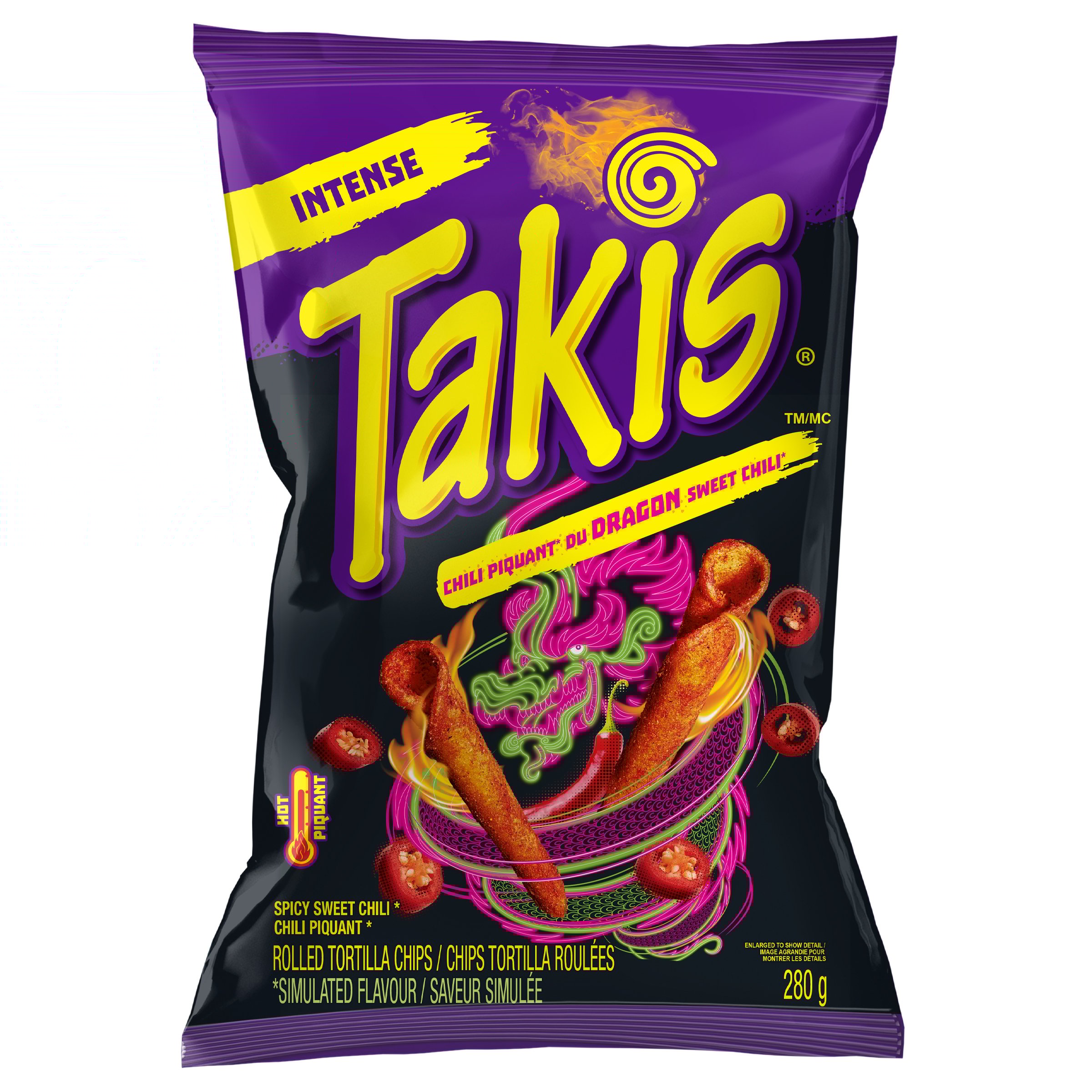 Sweet Chili Rolled Tortilla Chips 280 g