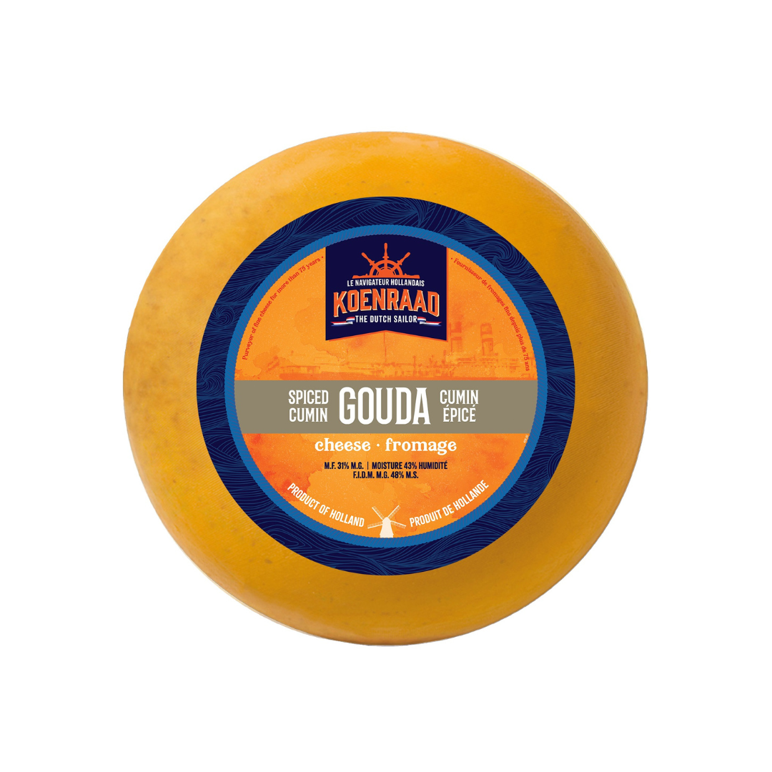 Spicy Cumin Holland Gouda Wheel
