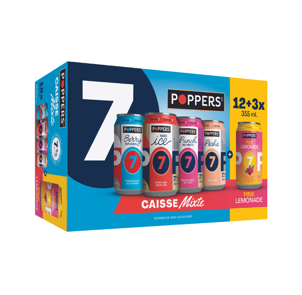 Poppers Mixpack Cans 15 x 355 ml