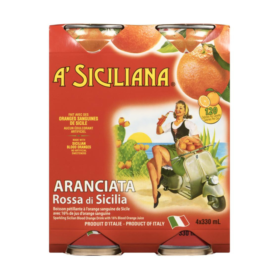 Blood Orange Sparkling Drink 4 x 330 ml
