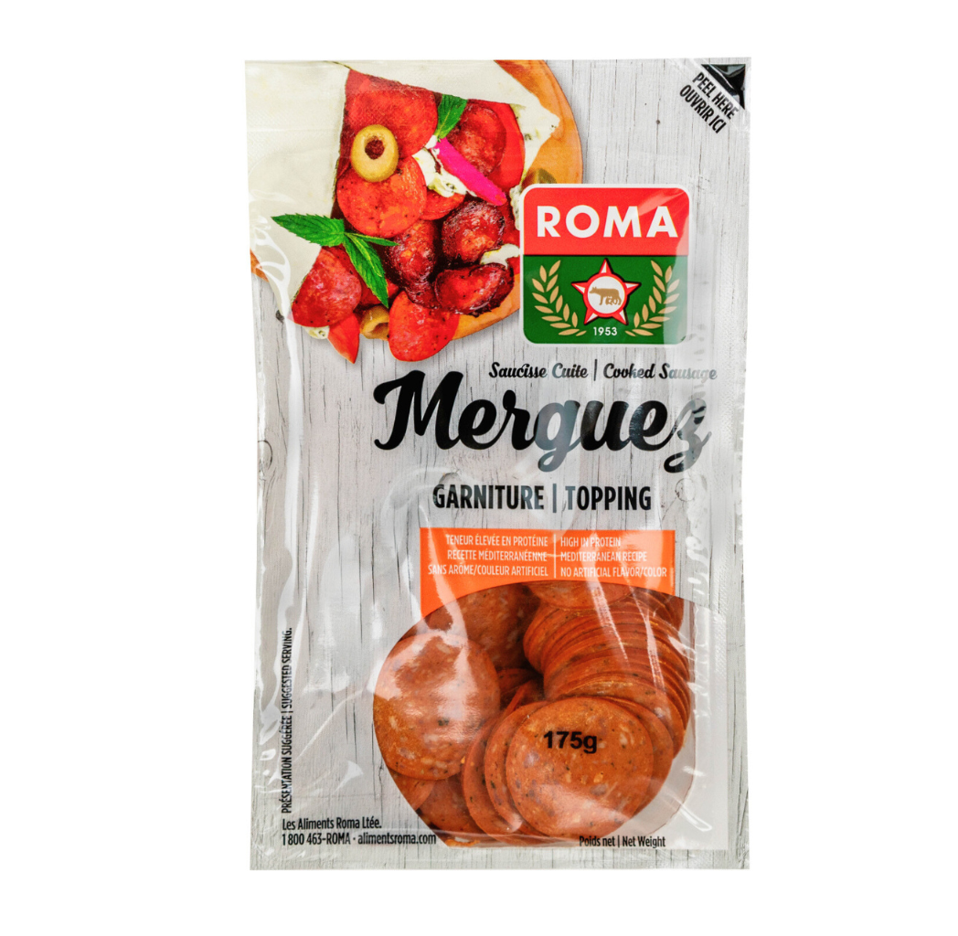 Pizza Topping Sliced Cooked Merguez Sausage 175 g