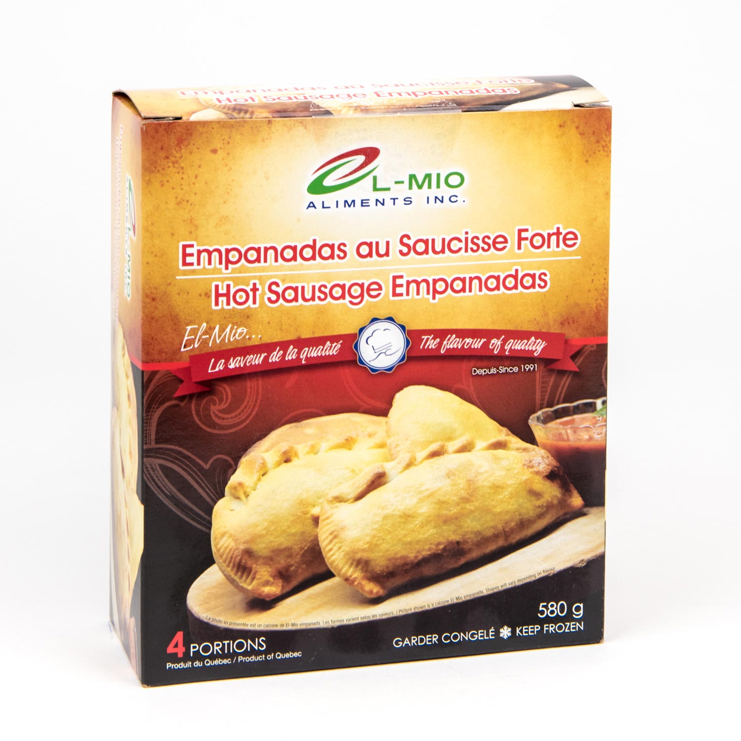 Hot Sausage Empanadas x4