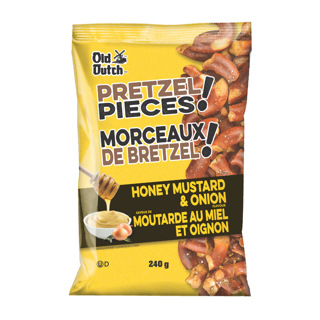 Honey Mustard and Onion Pretzel Pieces 240 g