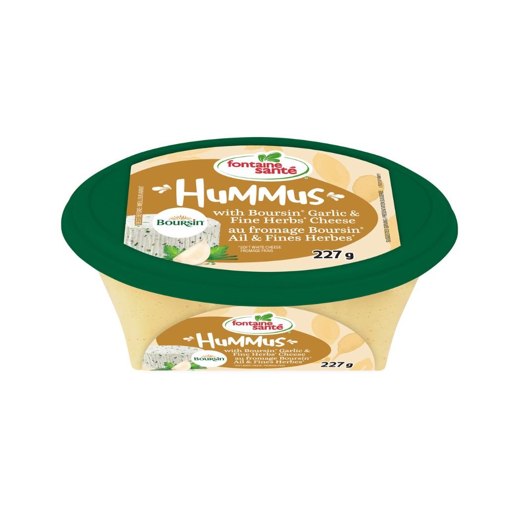Garlic and Fine Herbs Boursin Traditional Hummus 227 g