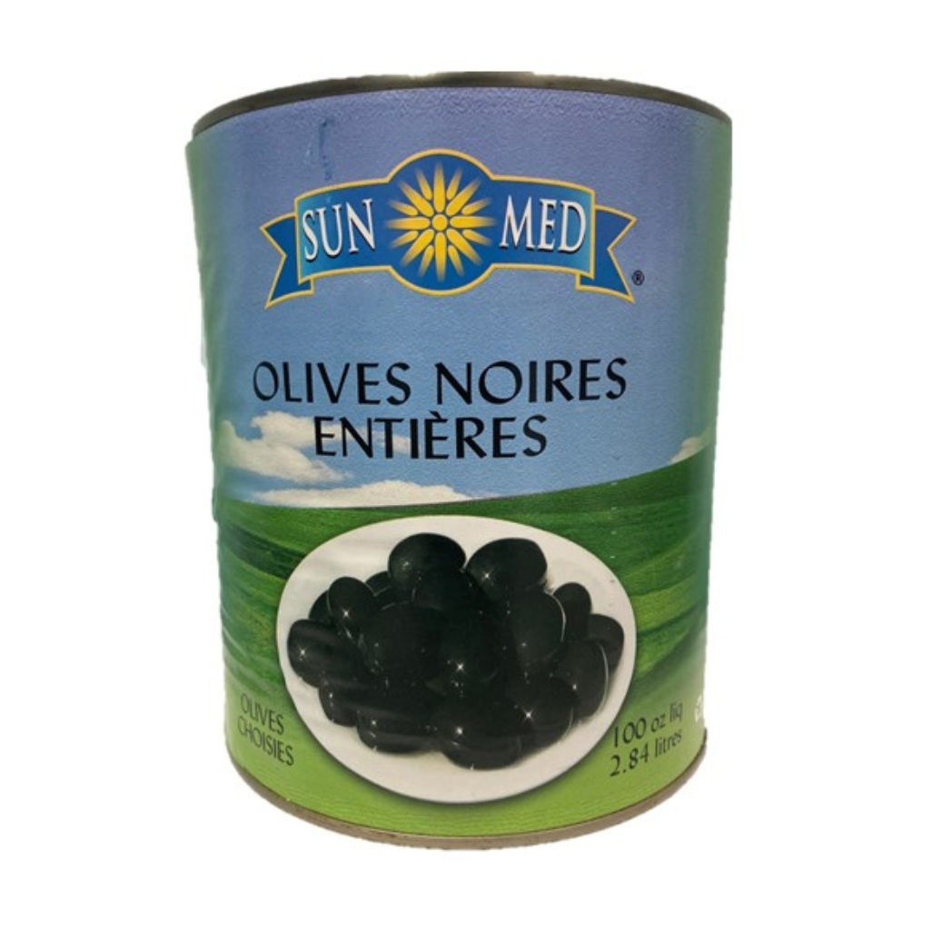 Whole Black Olives 2,84 L