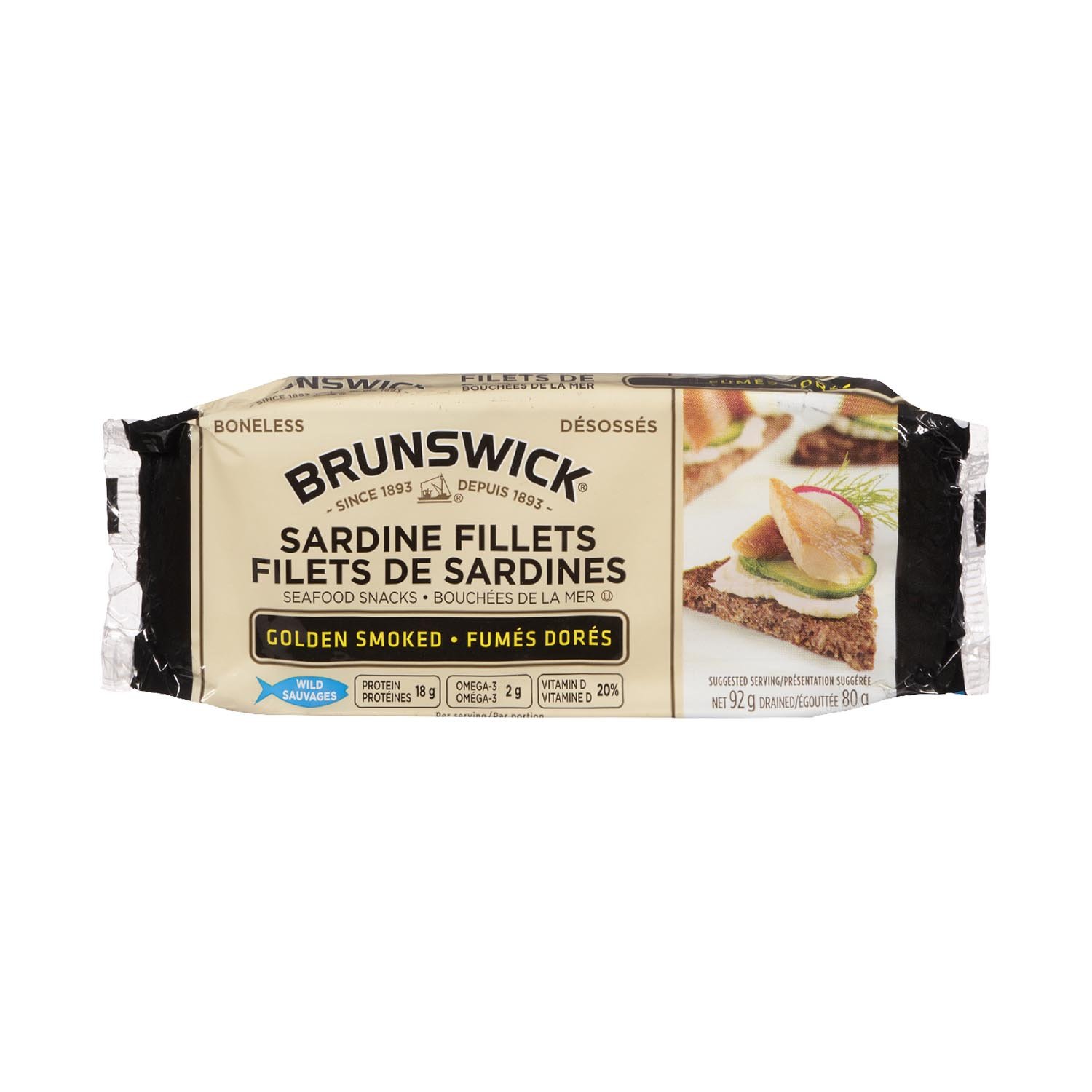 Smoked Herrings Fillets Seafood Snacks 92 g