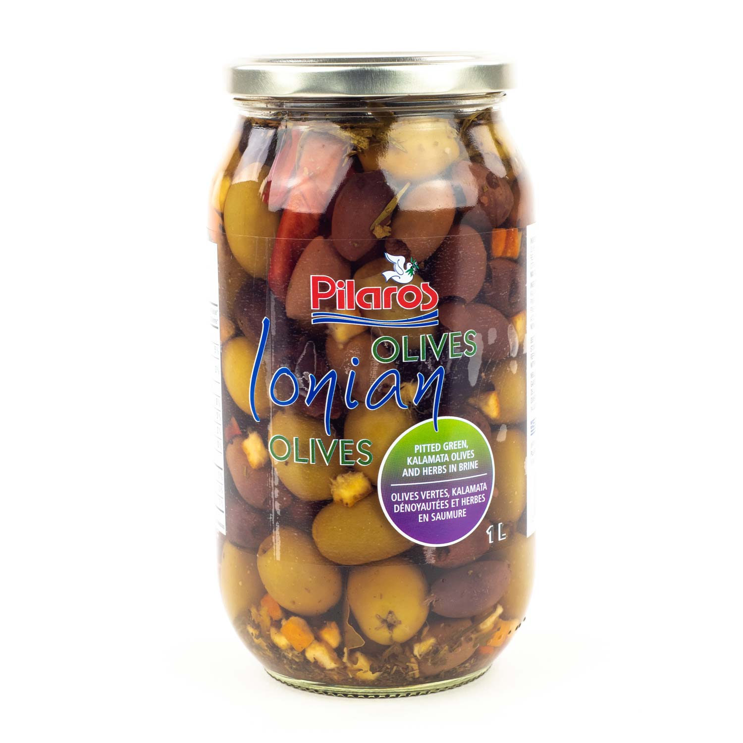 Pitted Kalamata Green Olives 1 L
