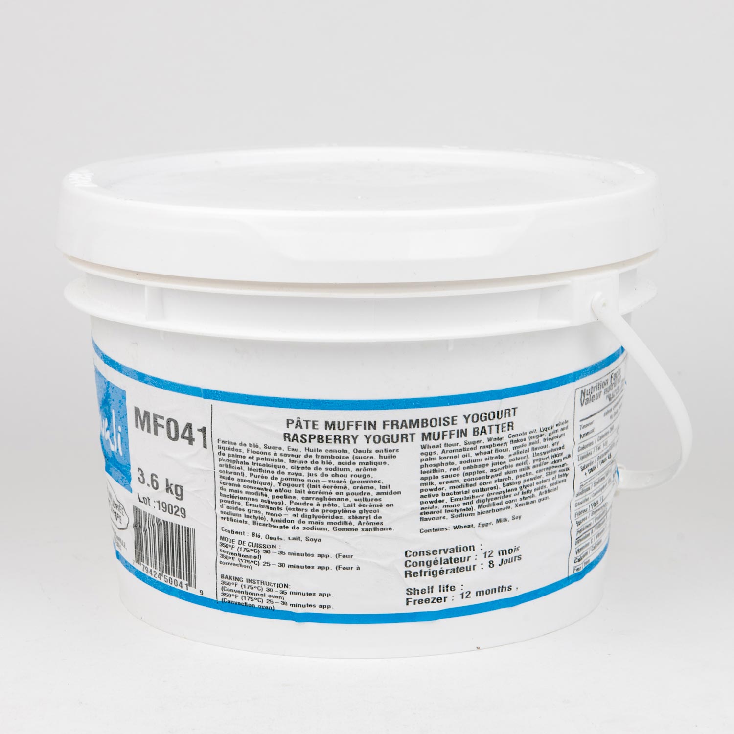 Raspberry and Yogourt Muffin Mix 3.6 kg