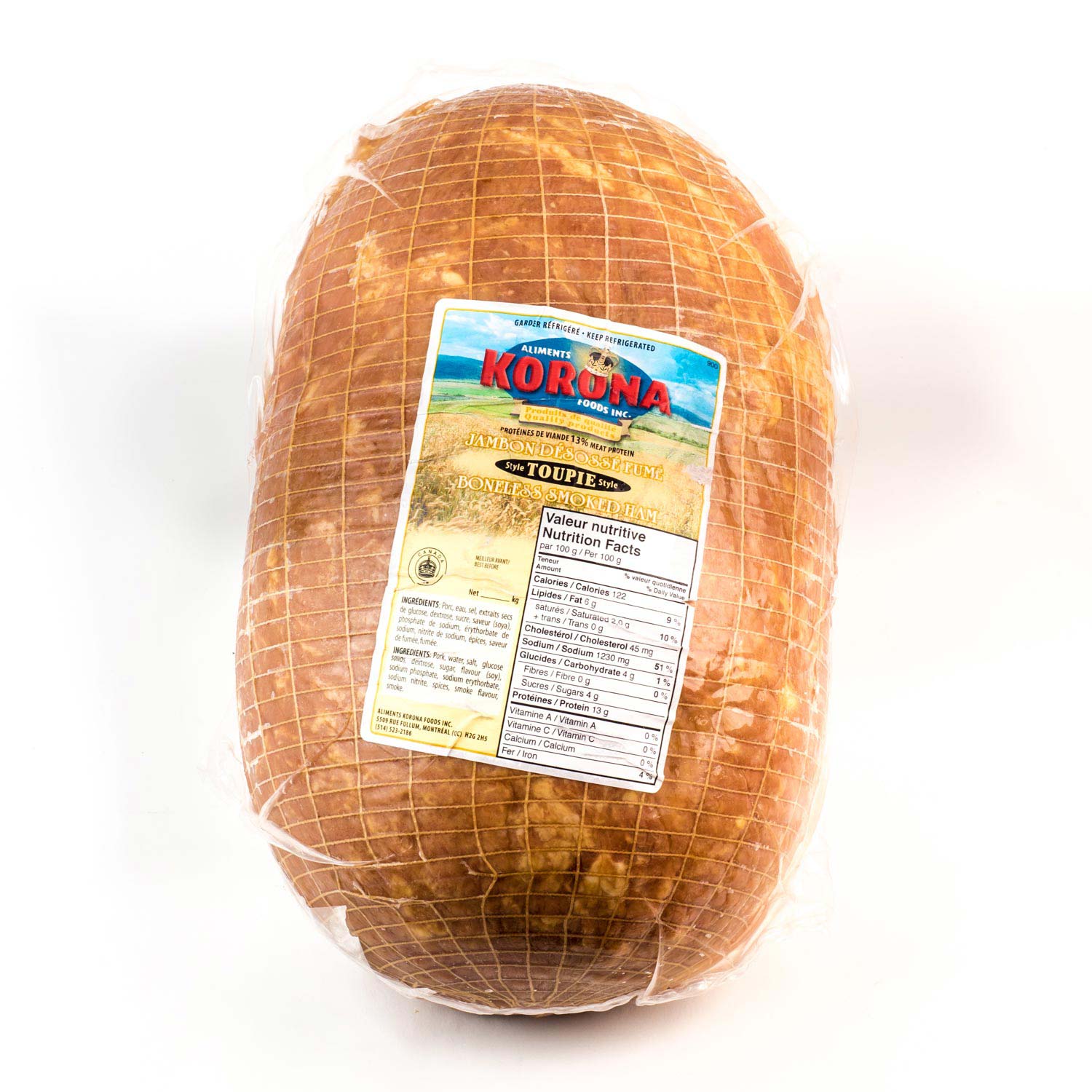 Whole Smoked Toupie Style Ham 5 kg