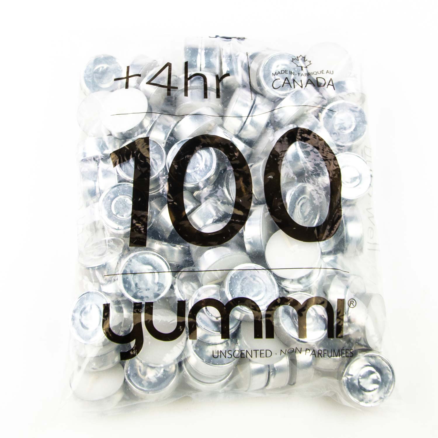 Yummi Unscented Tea Lights x100