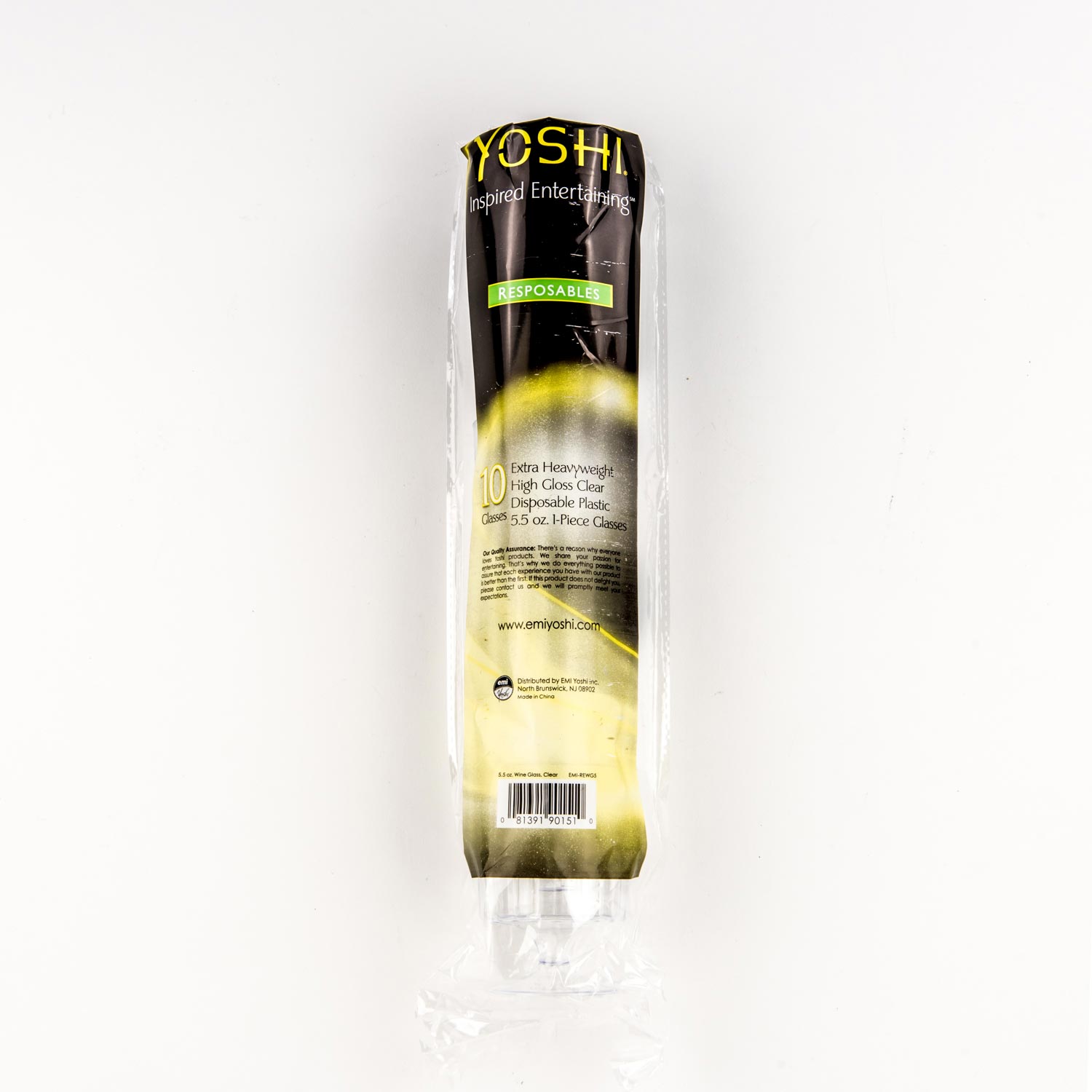 Plastic Wine Glass 5.5 oz x10