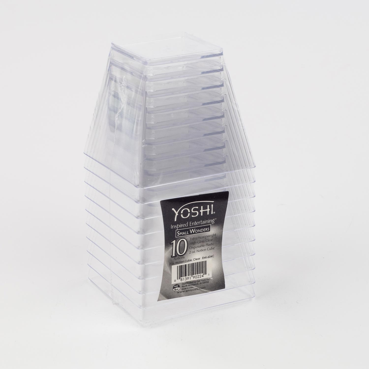 Plastic Square Mousse Cup 2''x1.75'' x10