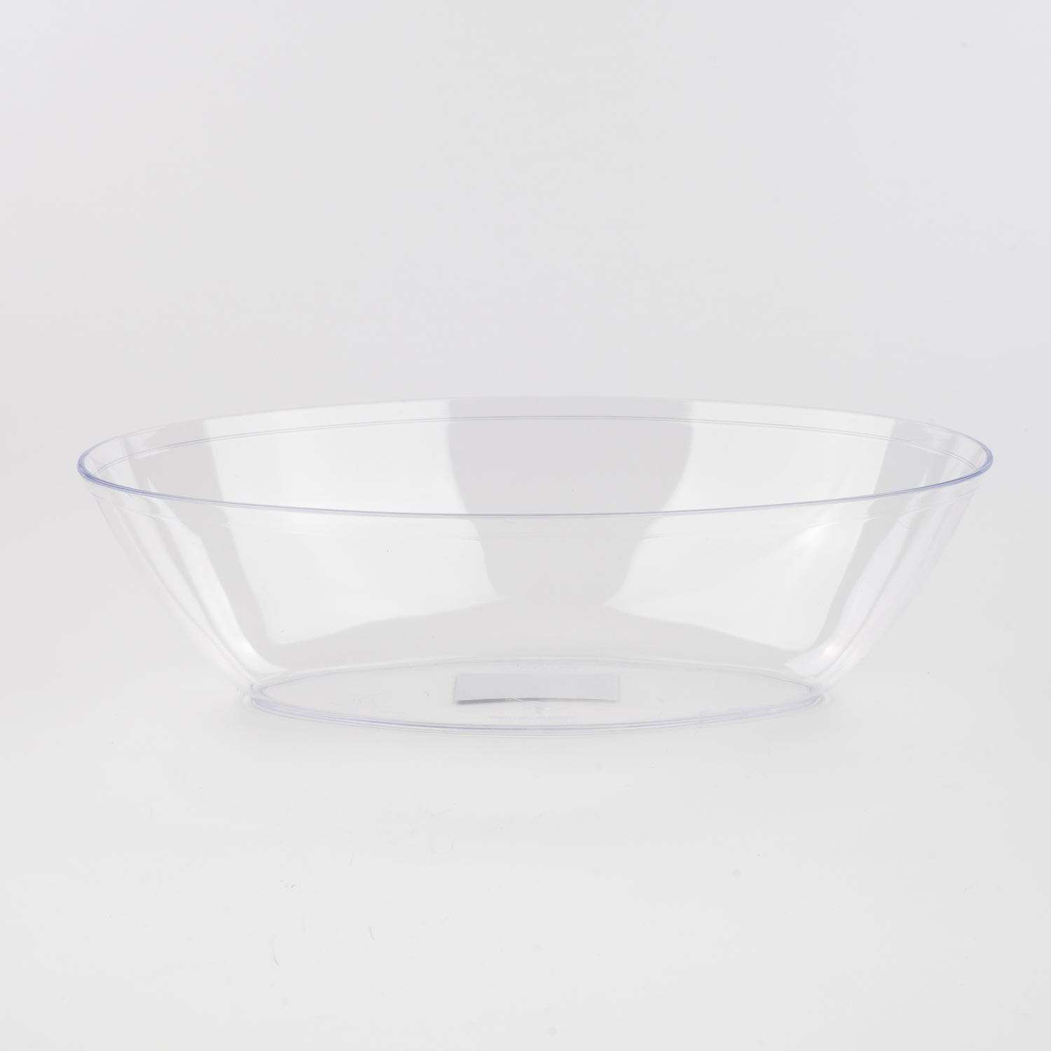 Clear Plastic Oval Salad Bowl 1.9 L