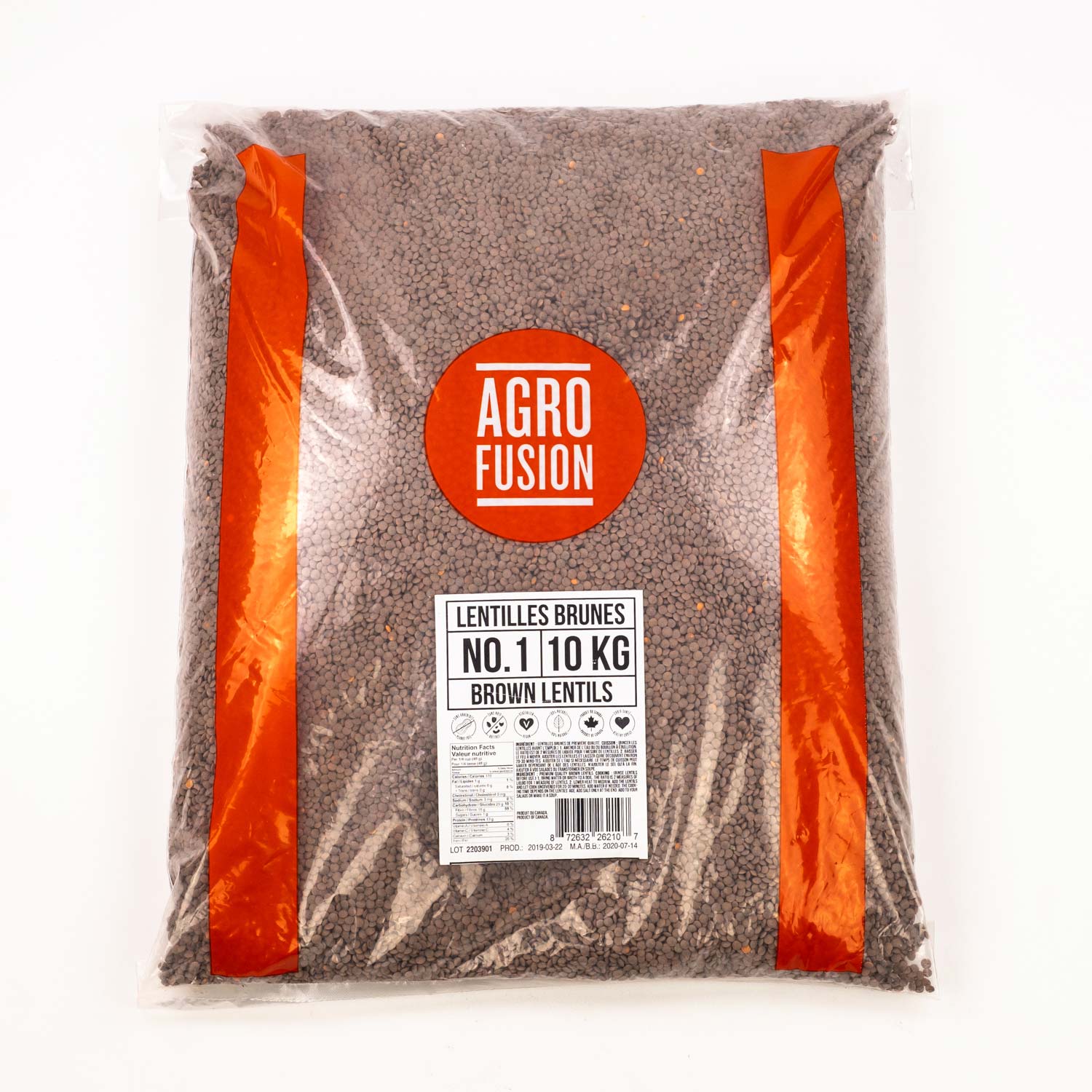Brown Lentils 10 kg