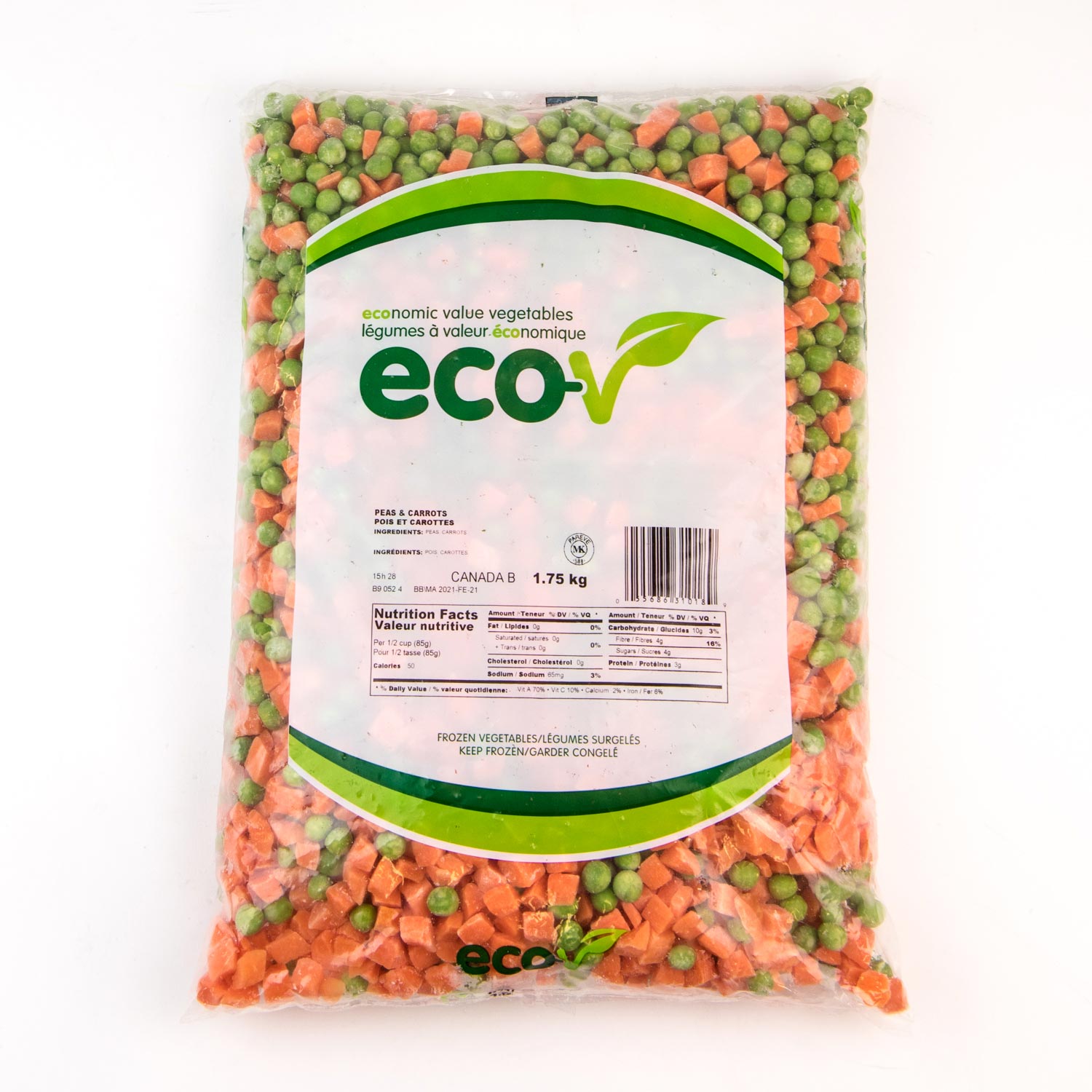Frozen Peas and Carrots 1.75 kg