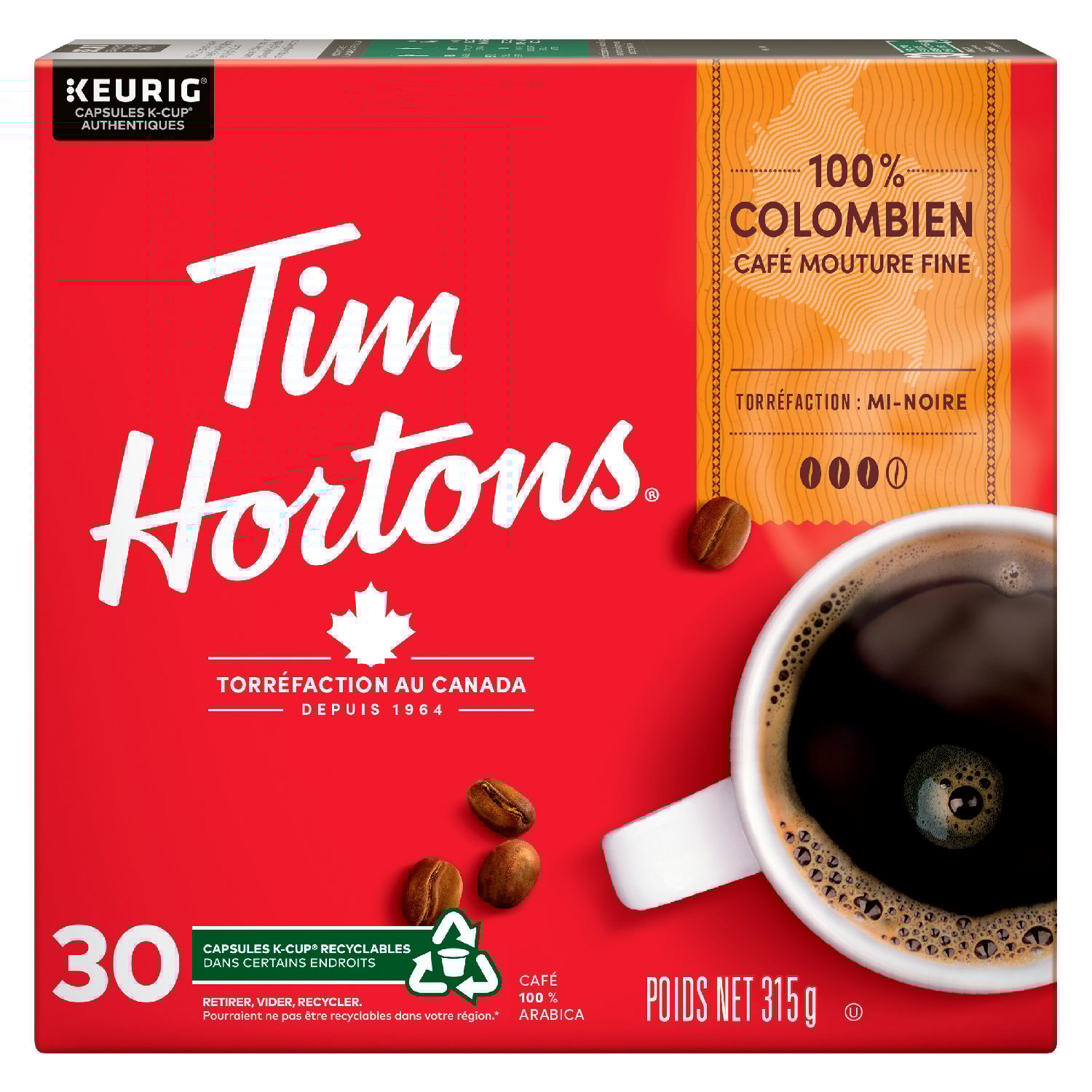 Colombian Coffee K-Cup Caps  x30