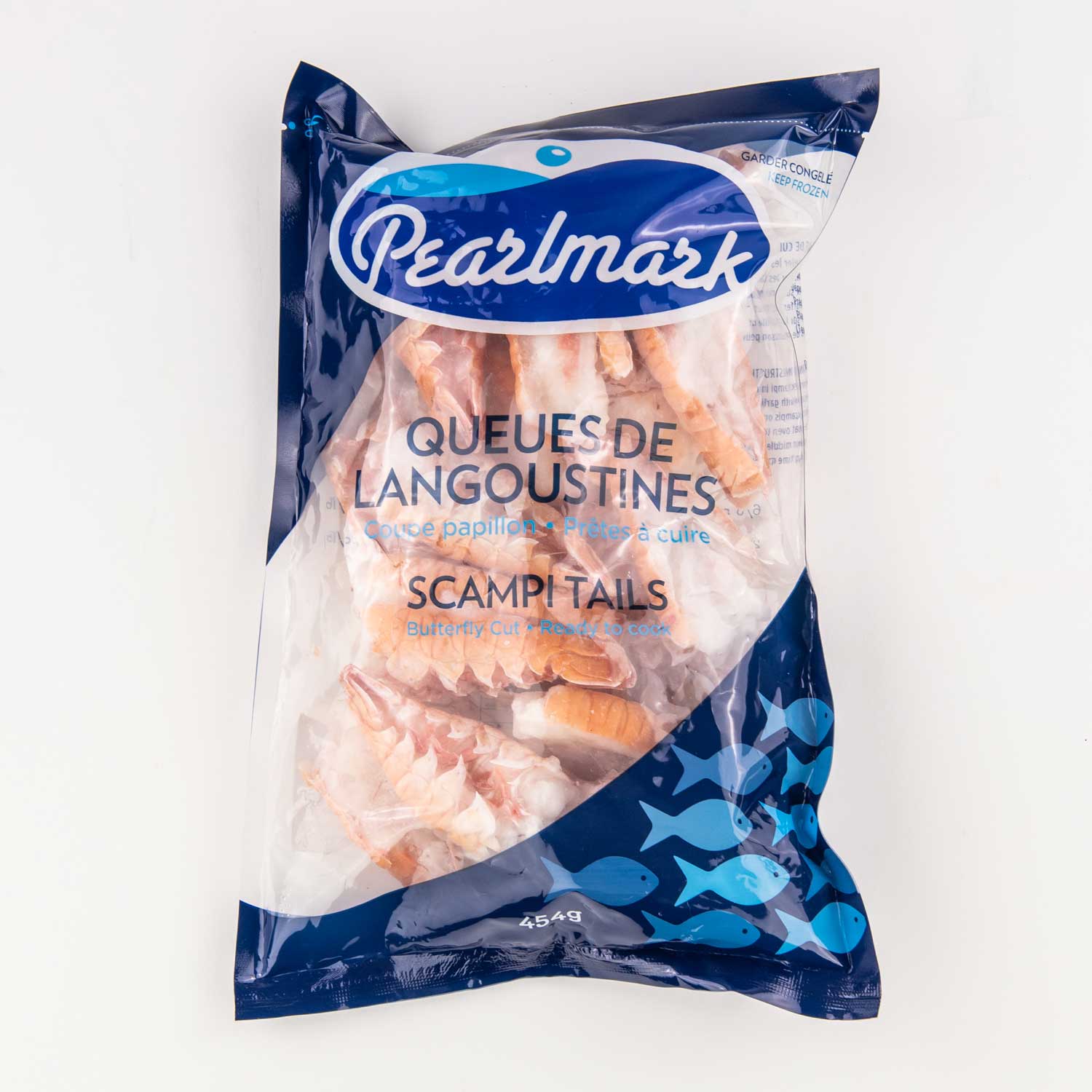 Frozen Butterfly Cut Scampi Tails 16/20 1 lb