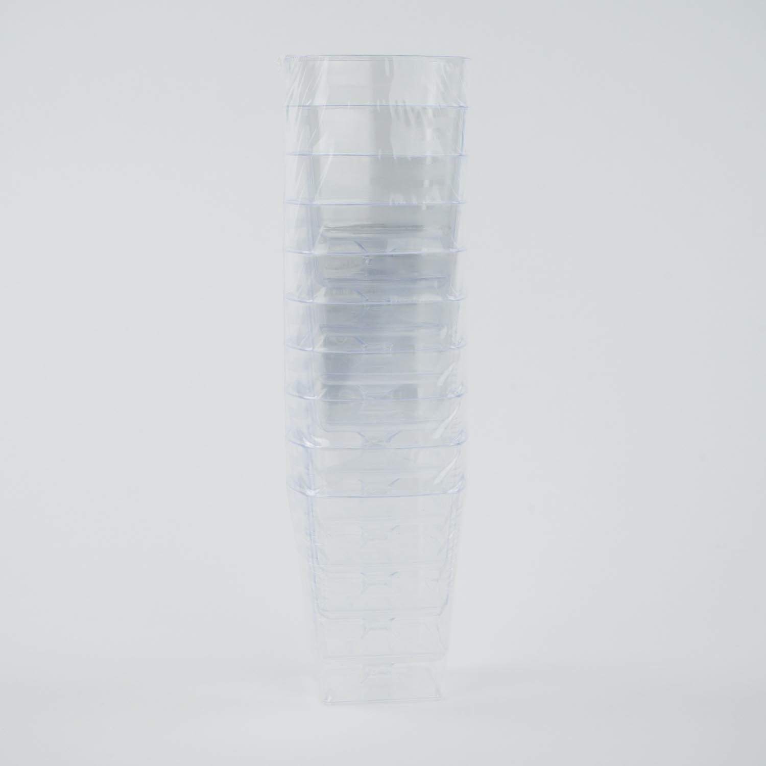 Plastic Square Stem Glass 5.5 oz x10-secondary-image