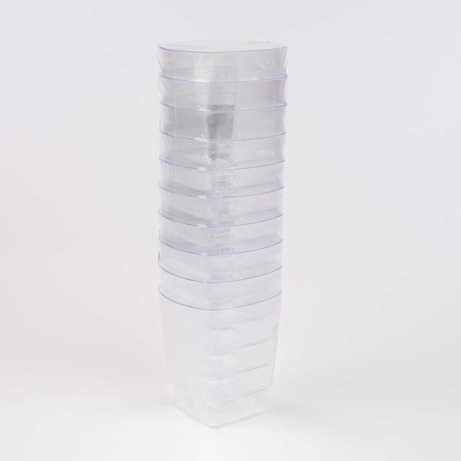 Plastic Square Stem Glass 8 oz x10-secondary-image