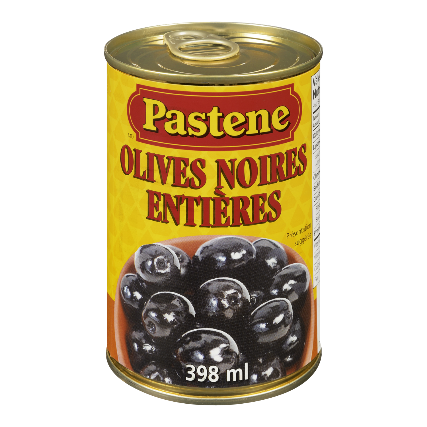 Whole Black Olives 398 ml
