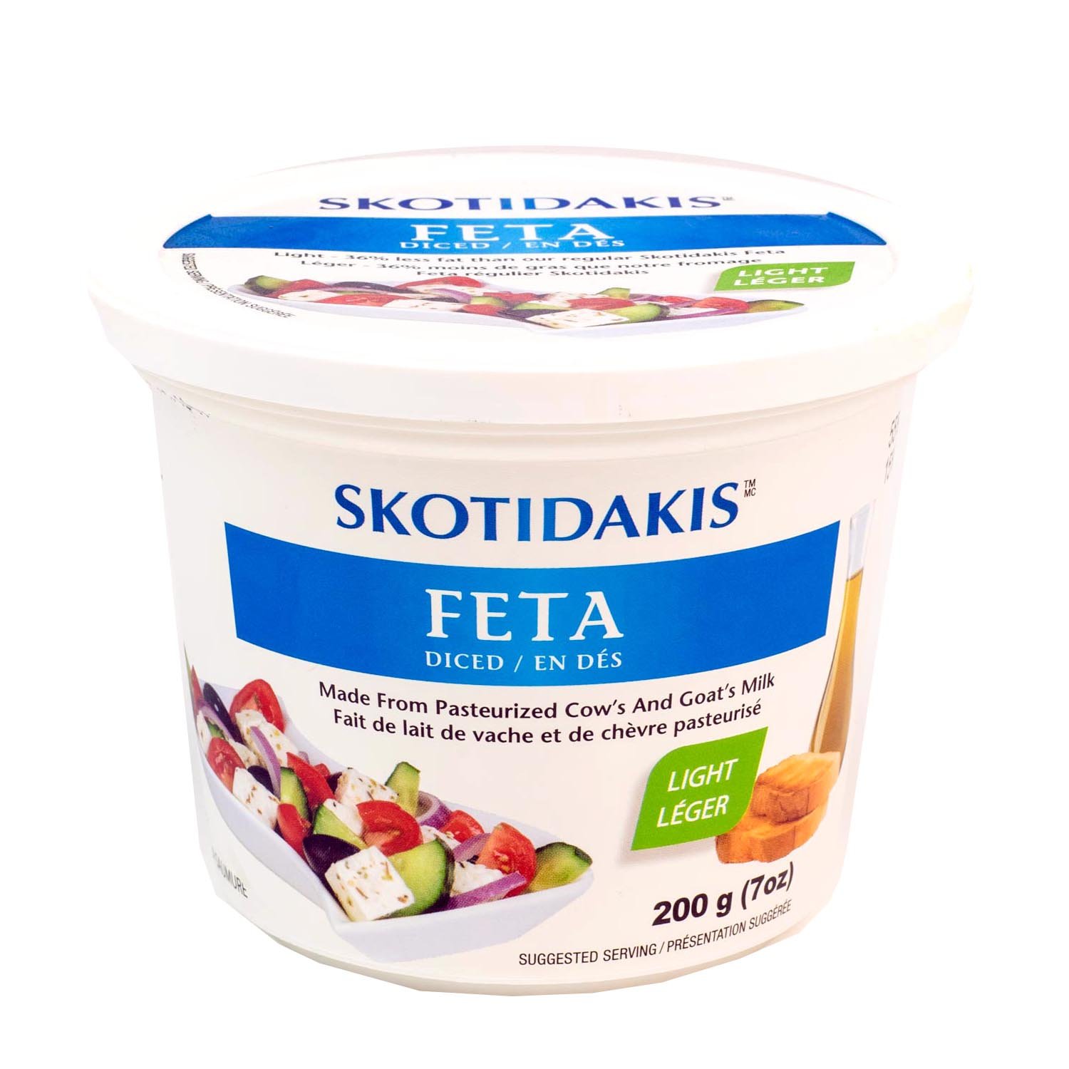 Diced Light Feta Cheese 200 g