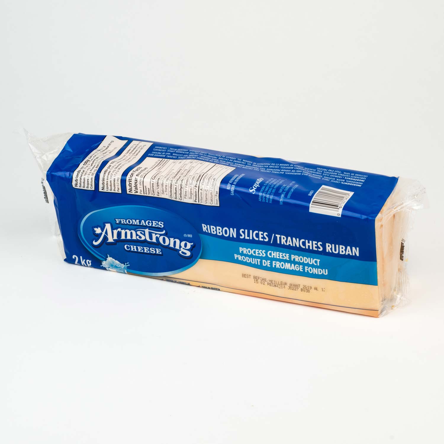 Sliced Yellow Process Cheese 2 kg