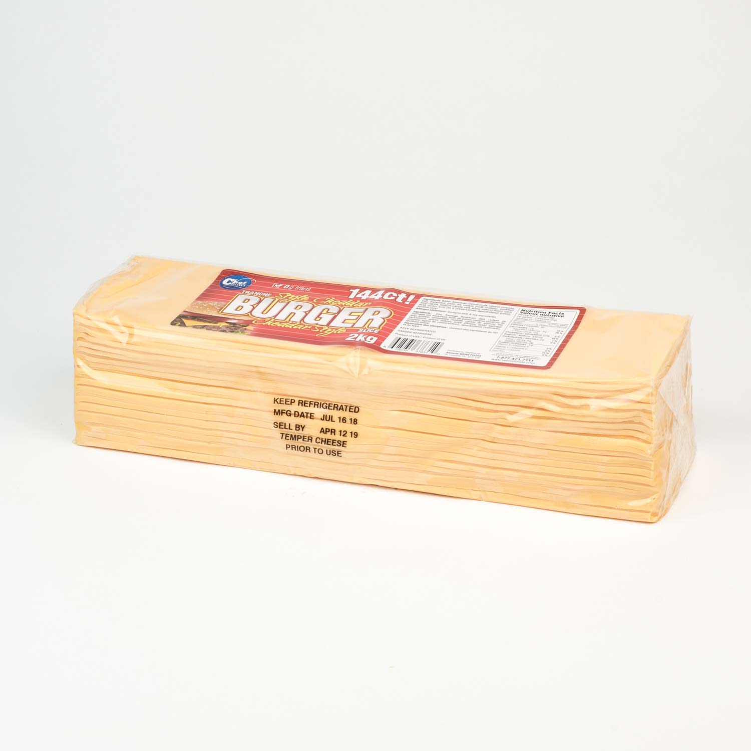 Cheddar Style Sliced Burger 2 kg-secondary-image