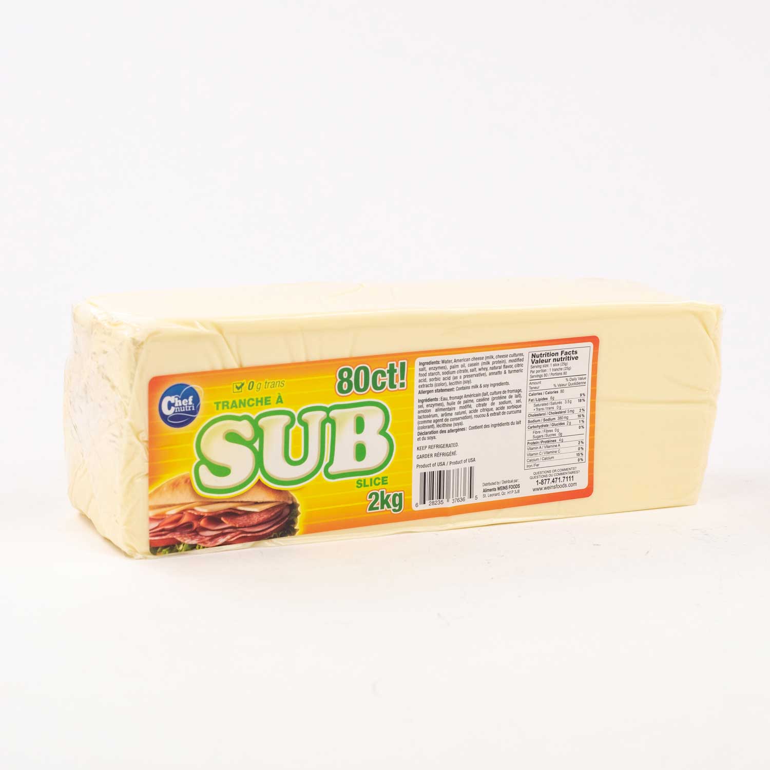 Sub Slices 2 kg