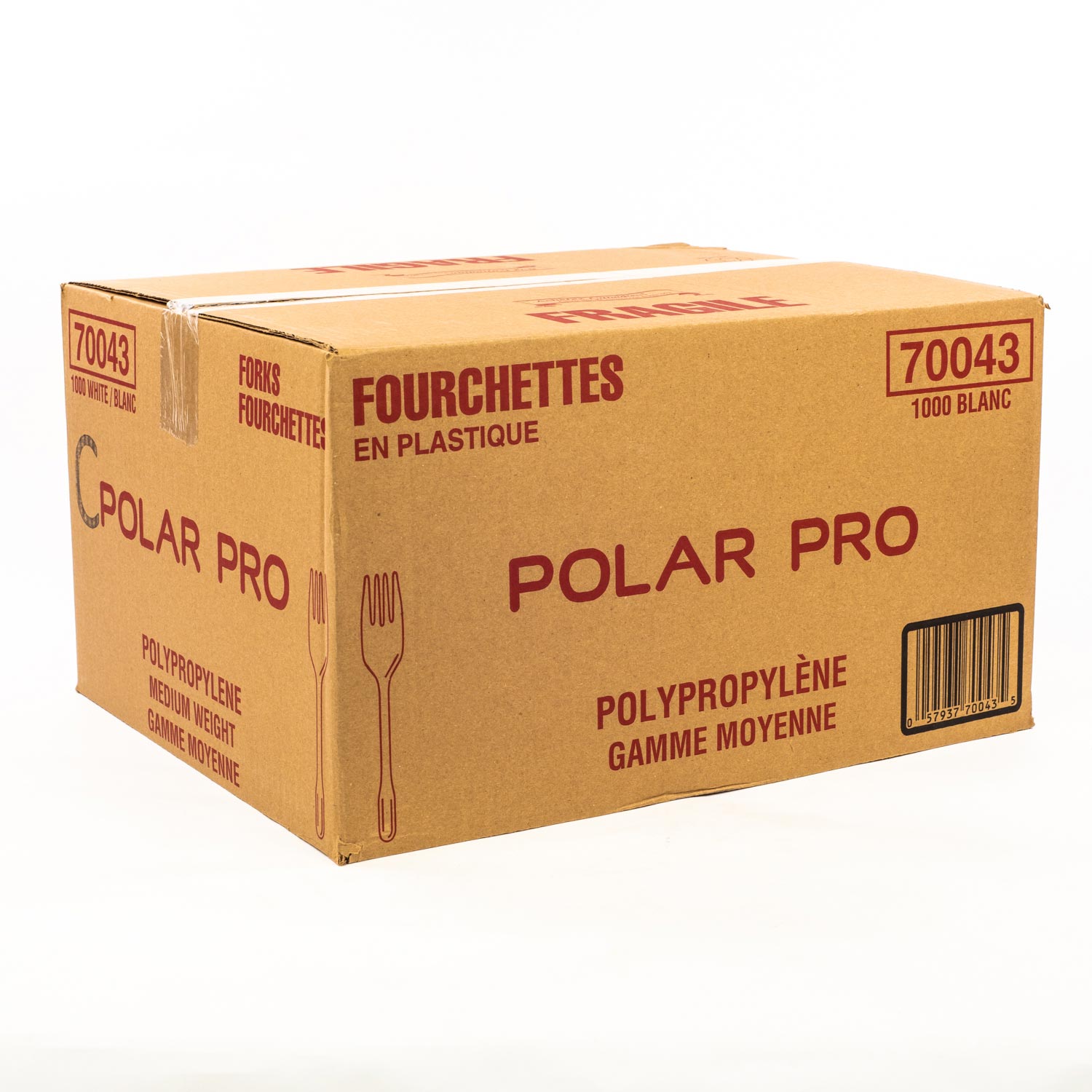 White Polypropylene Fork x1000-secondary-image