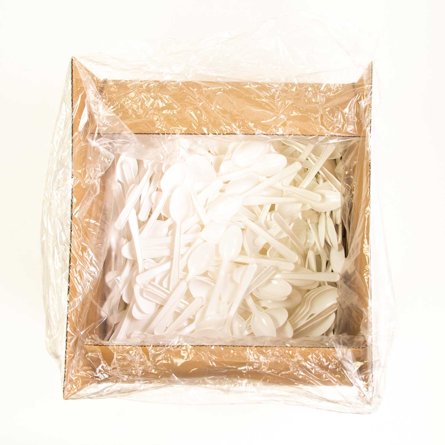 White Polypropylene Teaspoon x1000-secondary-image