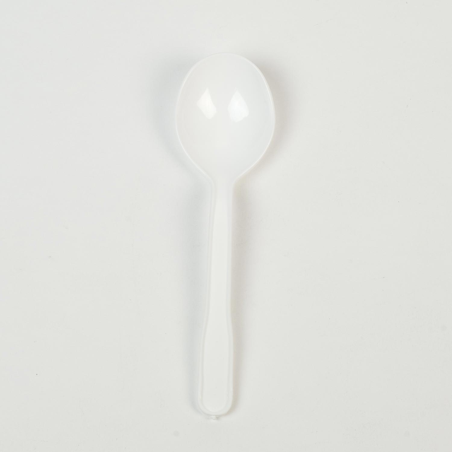 White Polypropylene Soup Spoon x1000