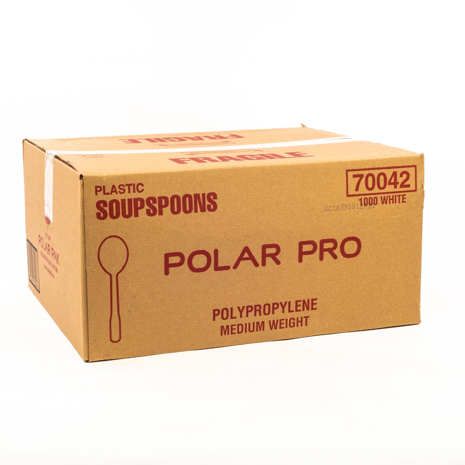 White Polypropylene Soup Spoon x1000-secondary-image