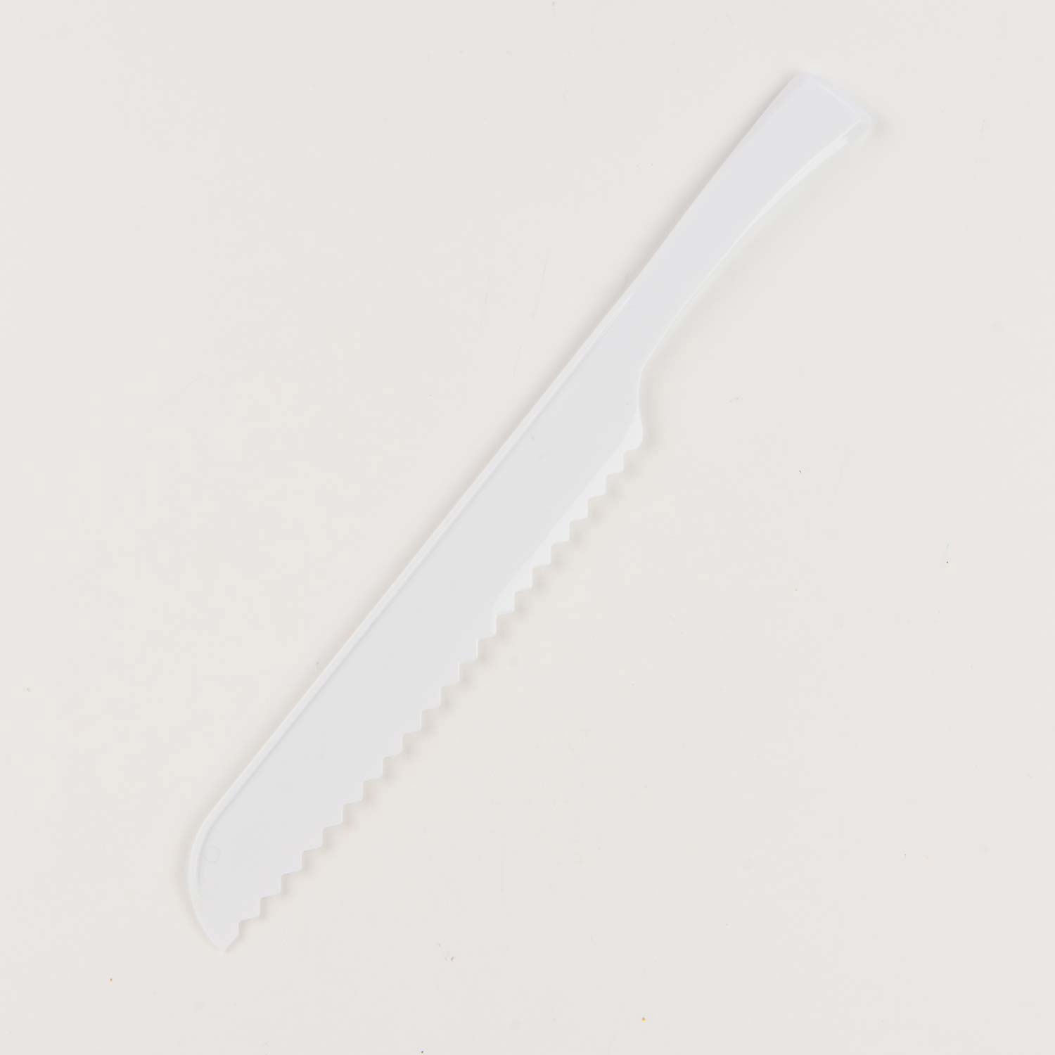 White Plastic Bread Knife