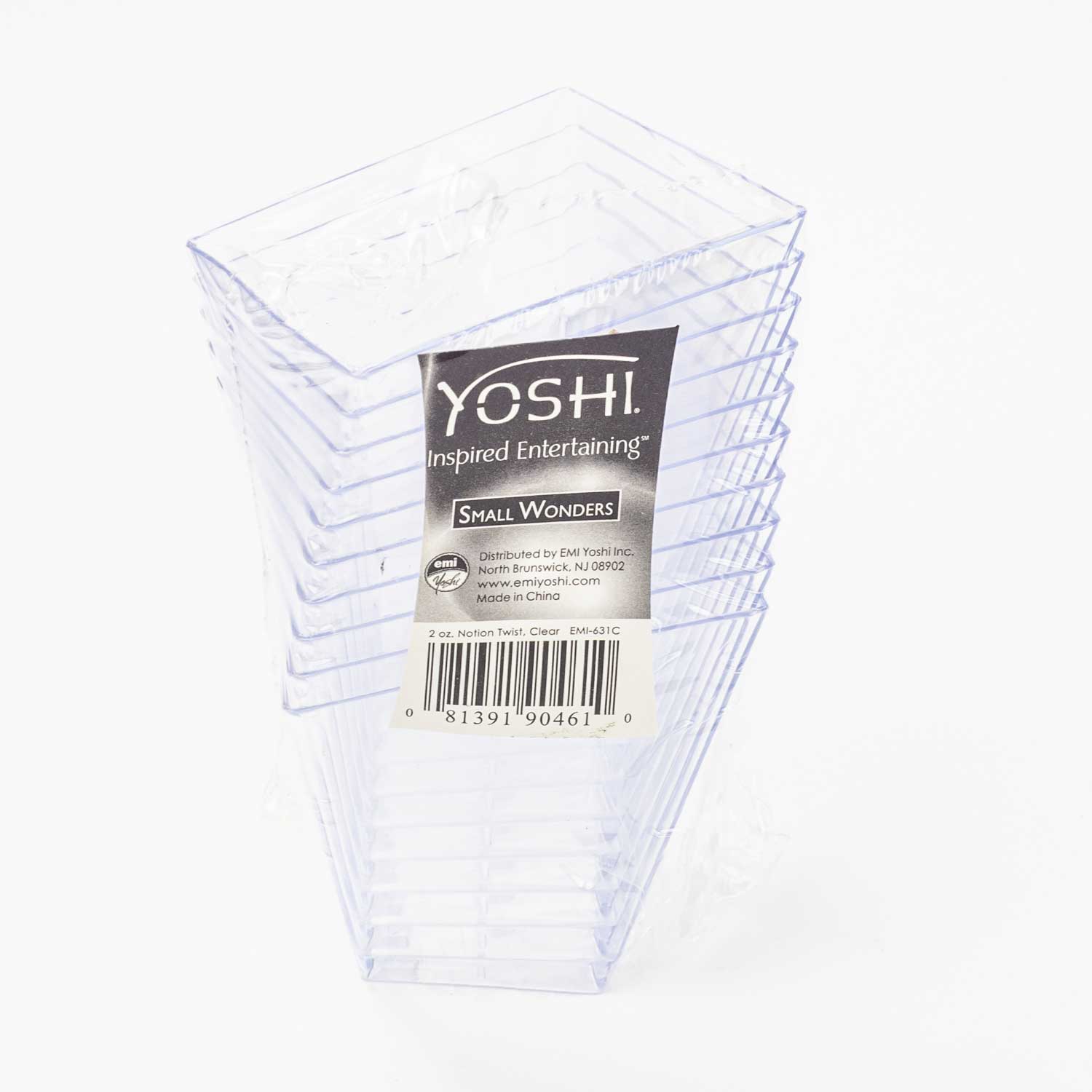 Square Plastic Mousse Cup x10