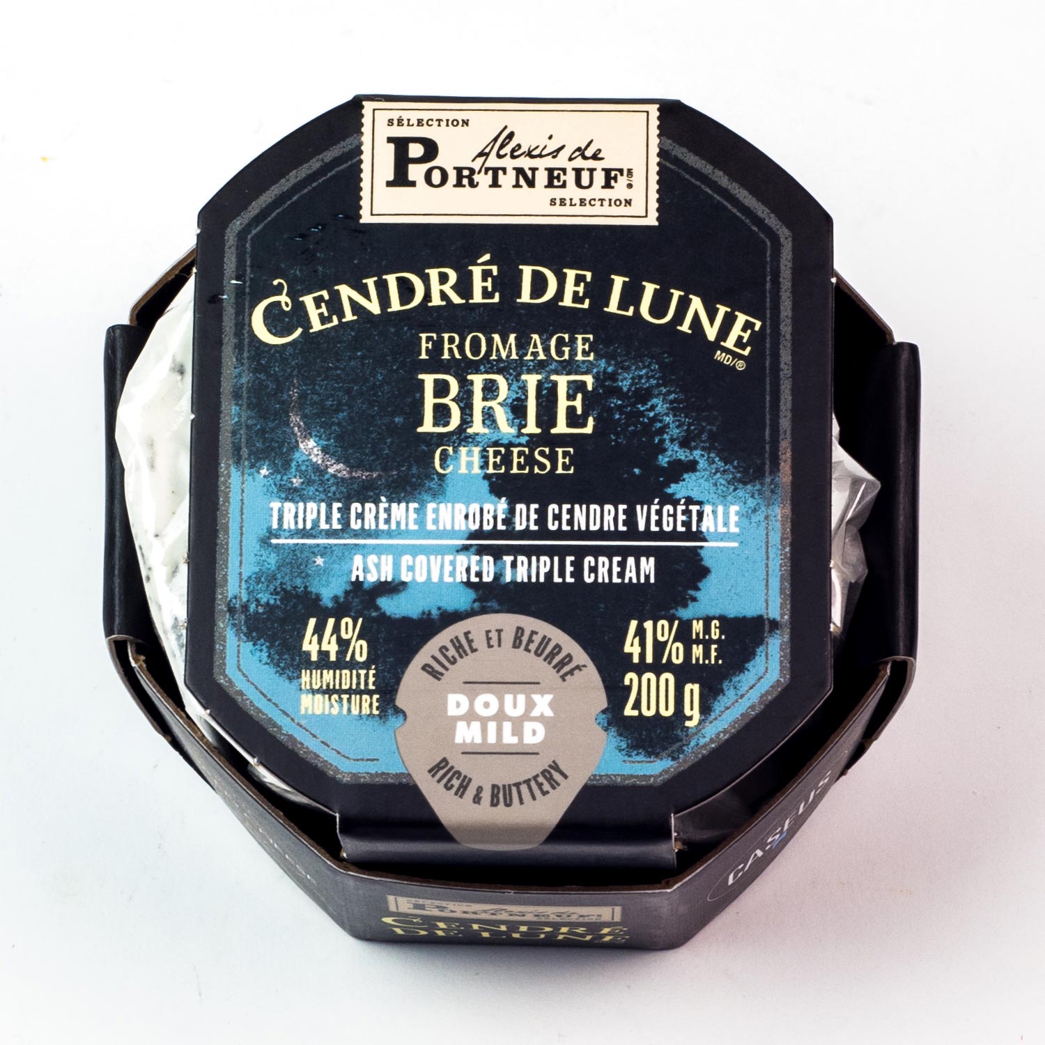 Cendré de Lune Ash Covered Triple Cream Brie Cheese 200 g