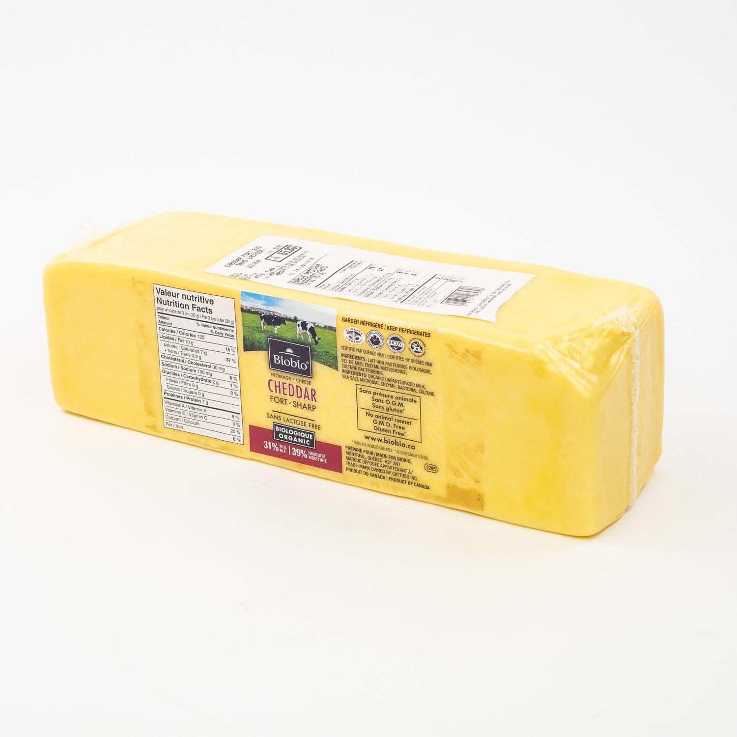 Organic Sharp Cheddar 2.38 kg