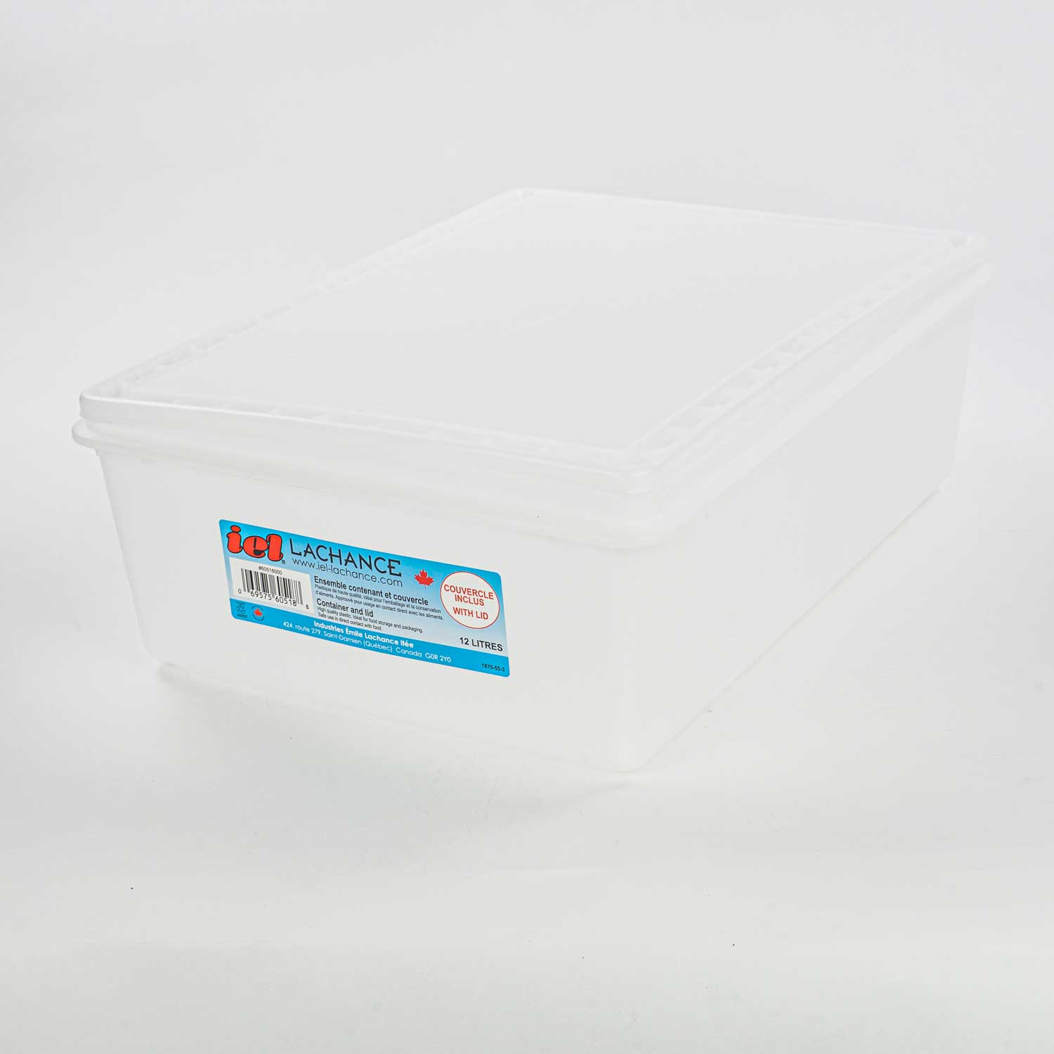 Rectangular Container with Lid 12 L