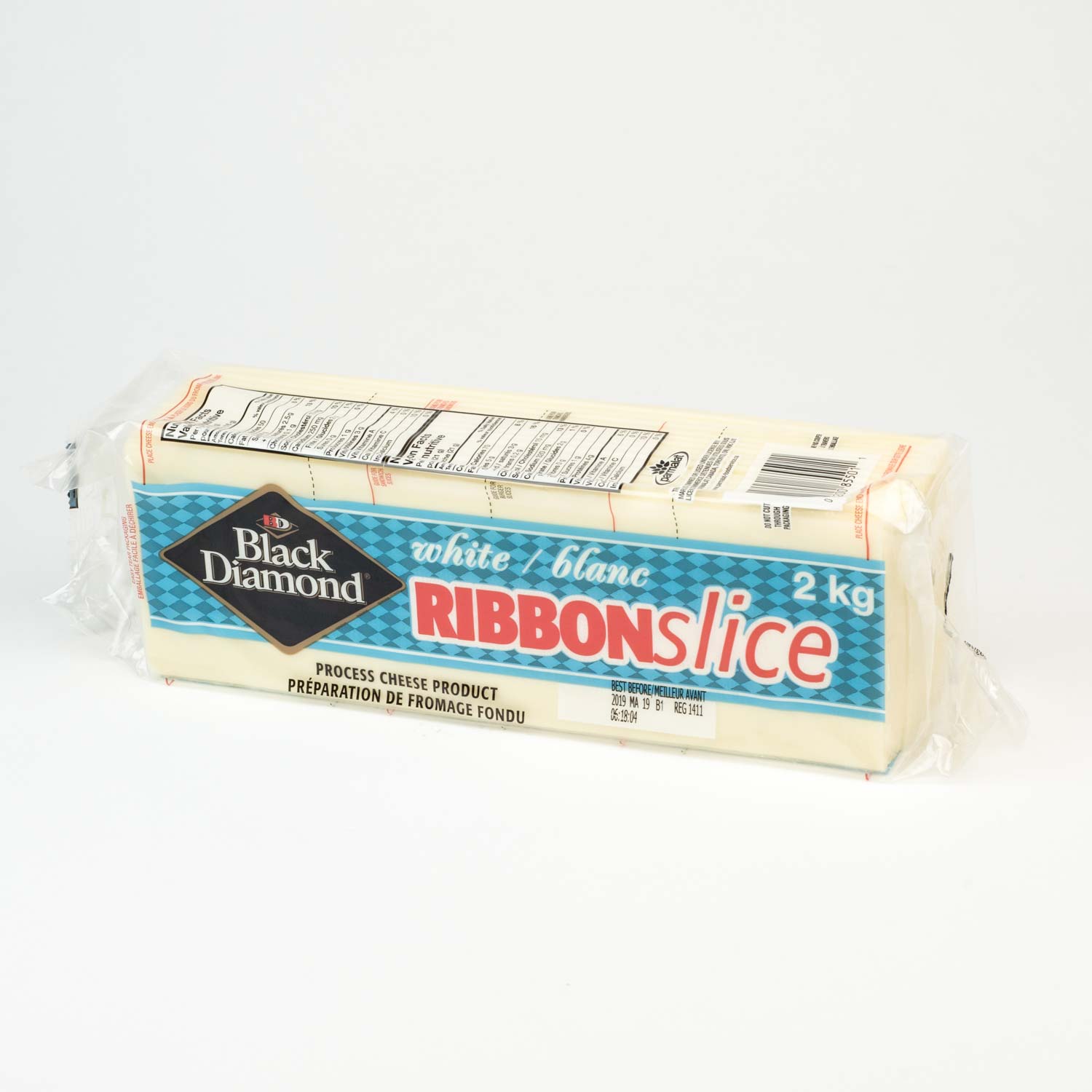 White Pre-cut Processed Cheese Preparation 2 kg