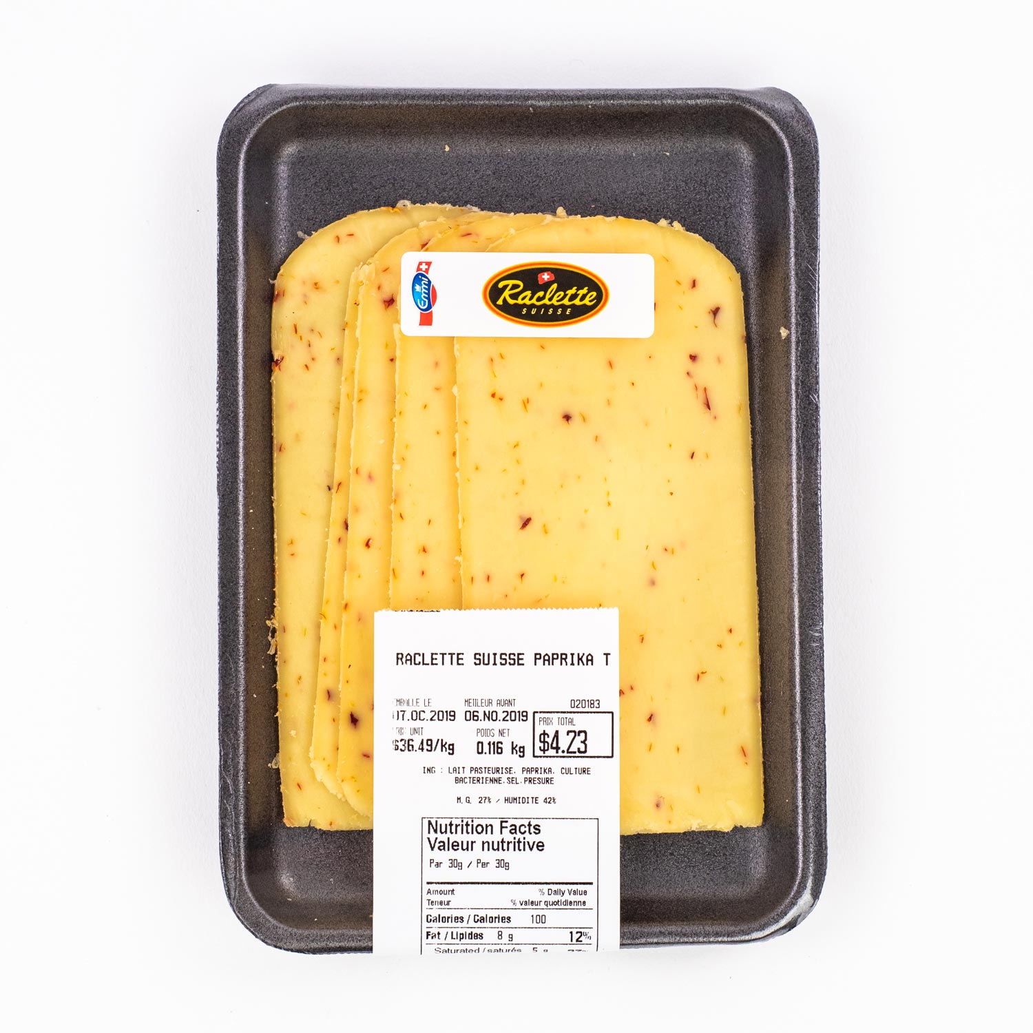 Sliced Swiss Paprika Raclette 100 g