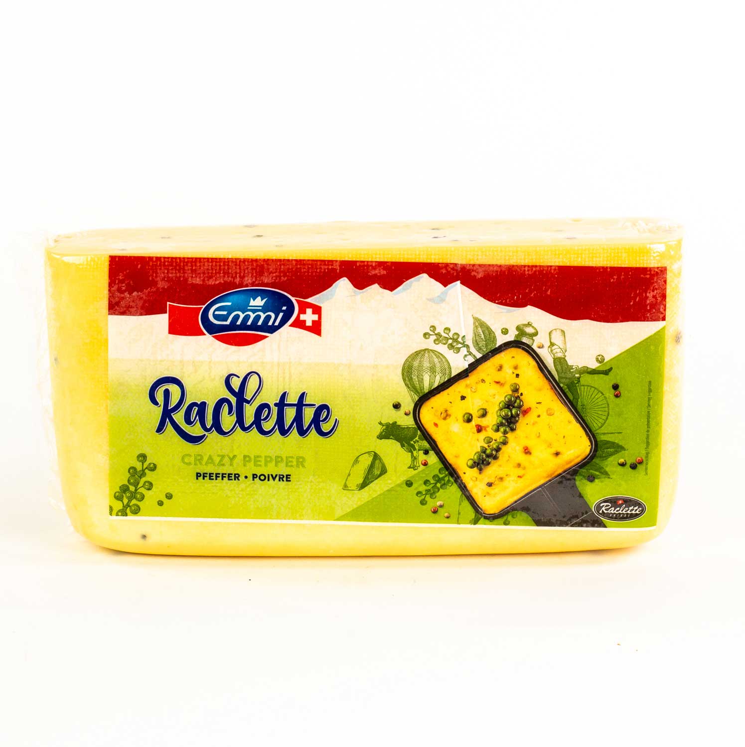Crazy Pepper Swiss Raclette Cheese 3.2 kg