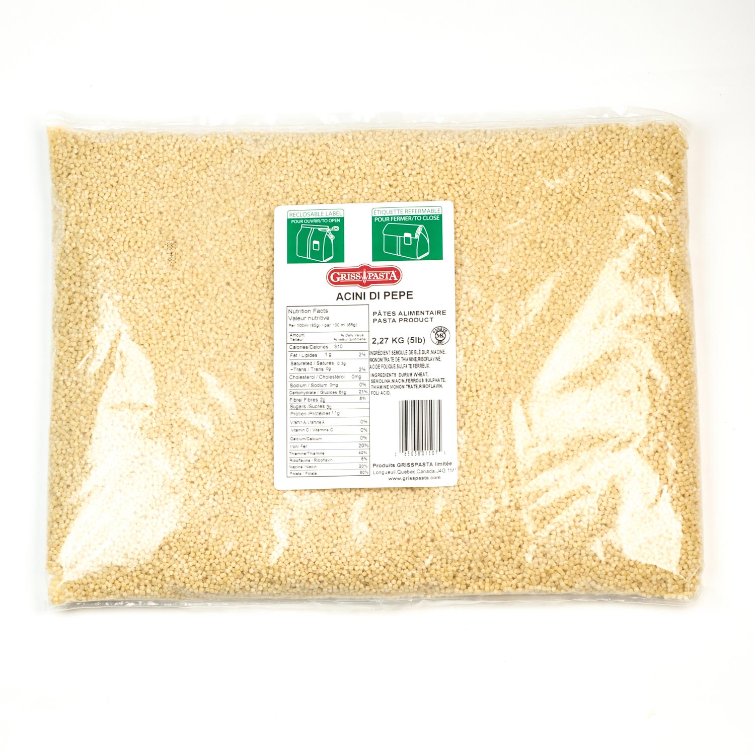 Acini Di Pepe Pasta 5 lb