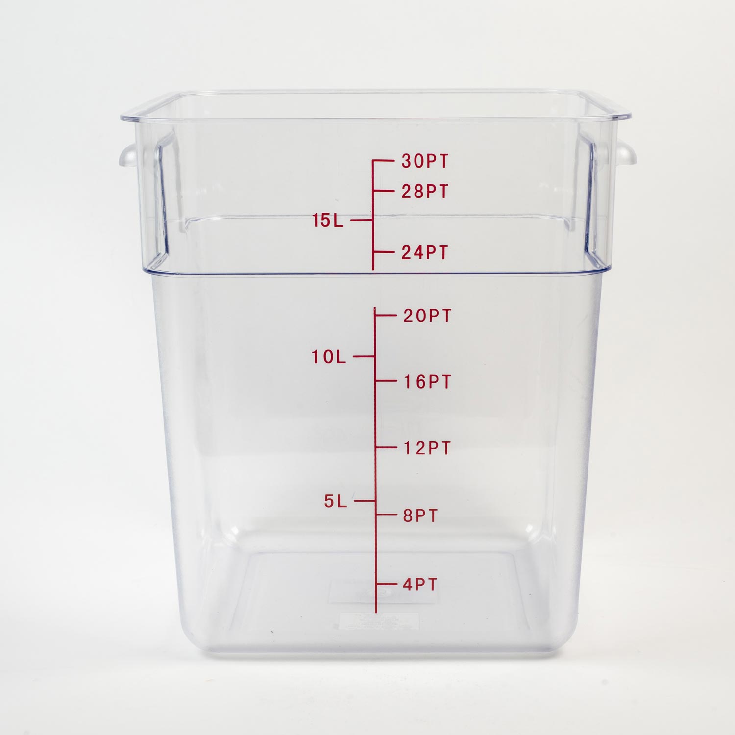 Clear Square Container 18 L