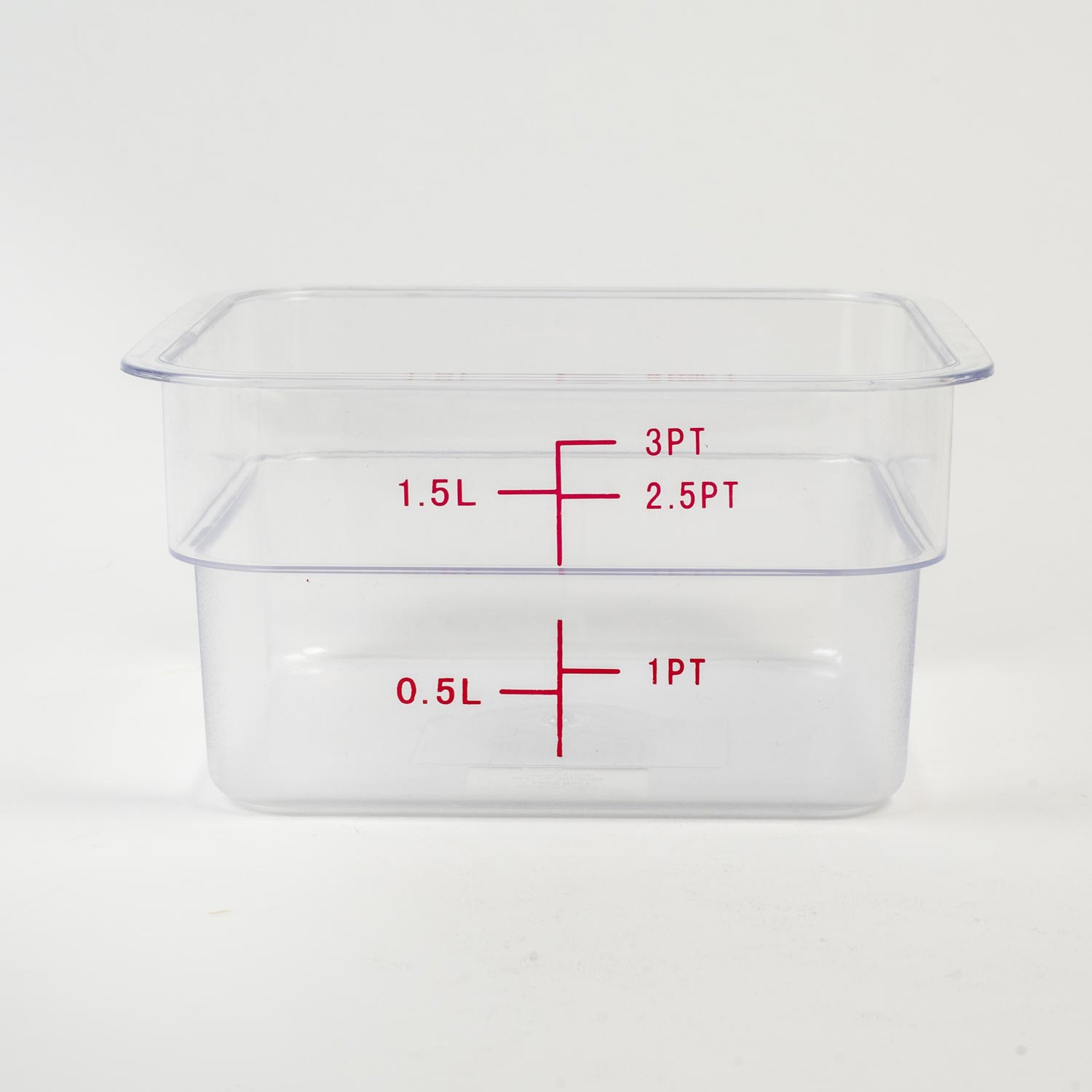 Clear Square Container 2 L