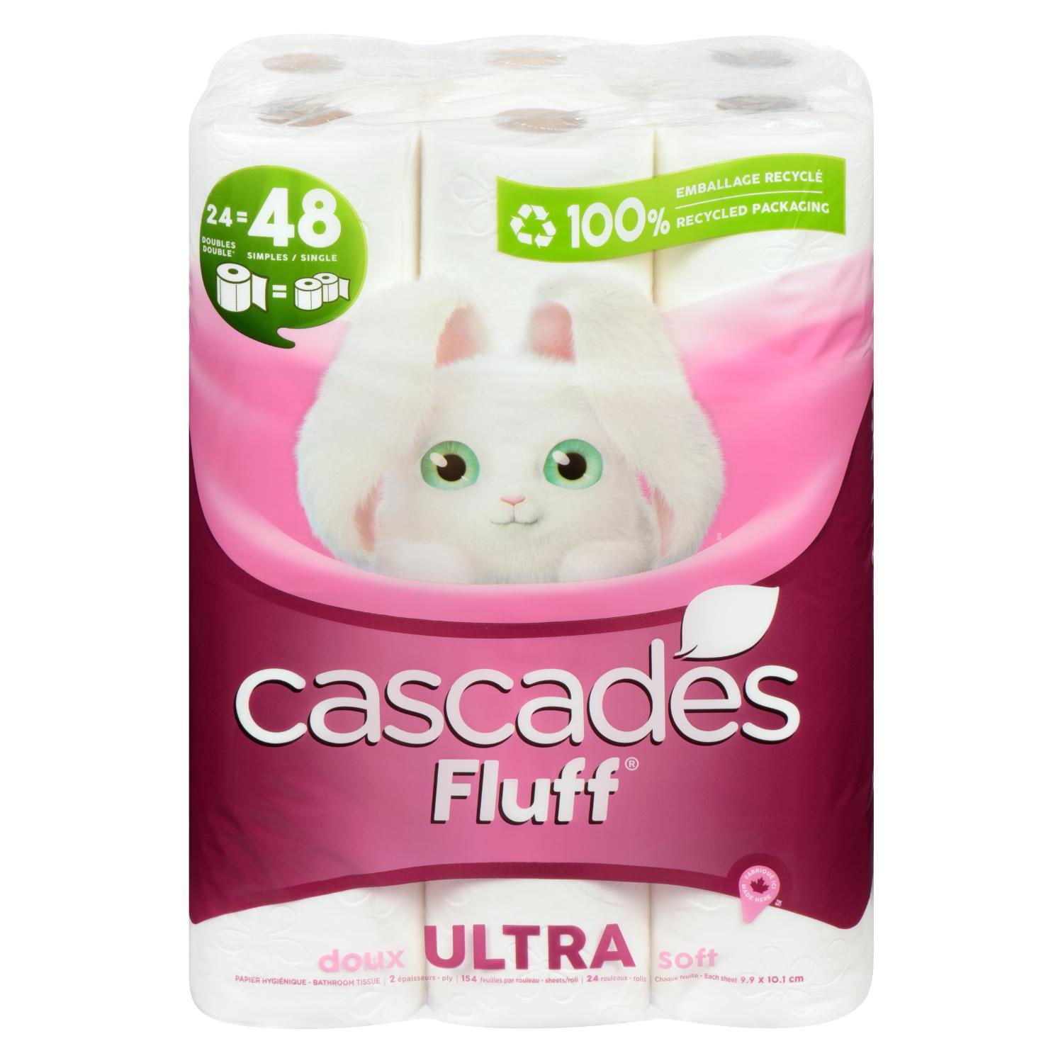 Bathroom Tissue Fluff 2 Ply in Rolls x24
