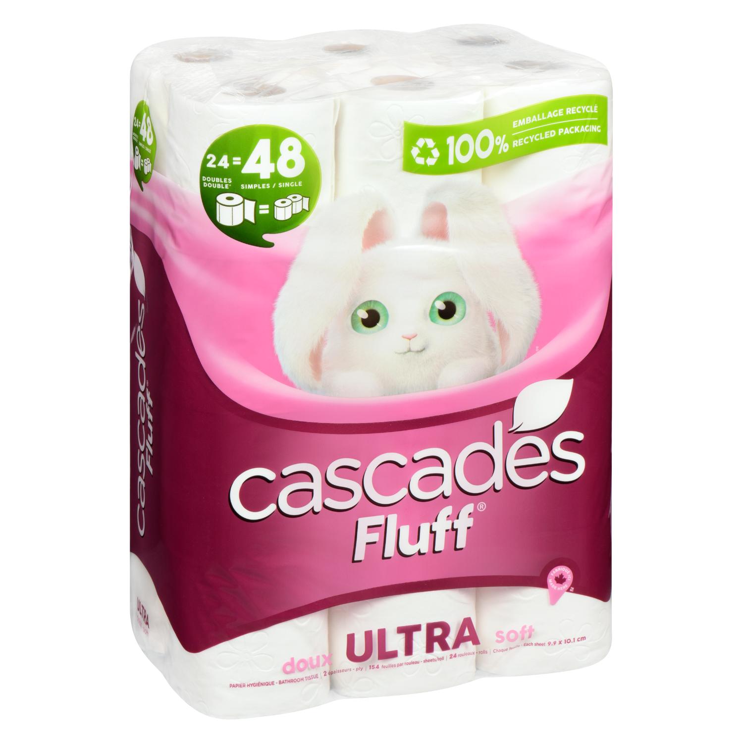 Bathroom Tissue Fluff 2 Ply in Rolls x24-secondary-image
