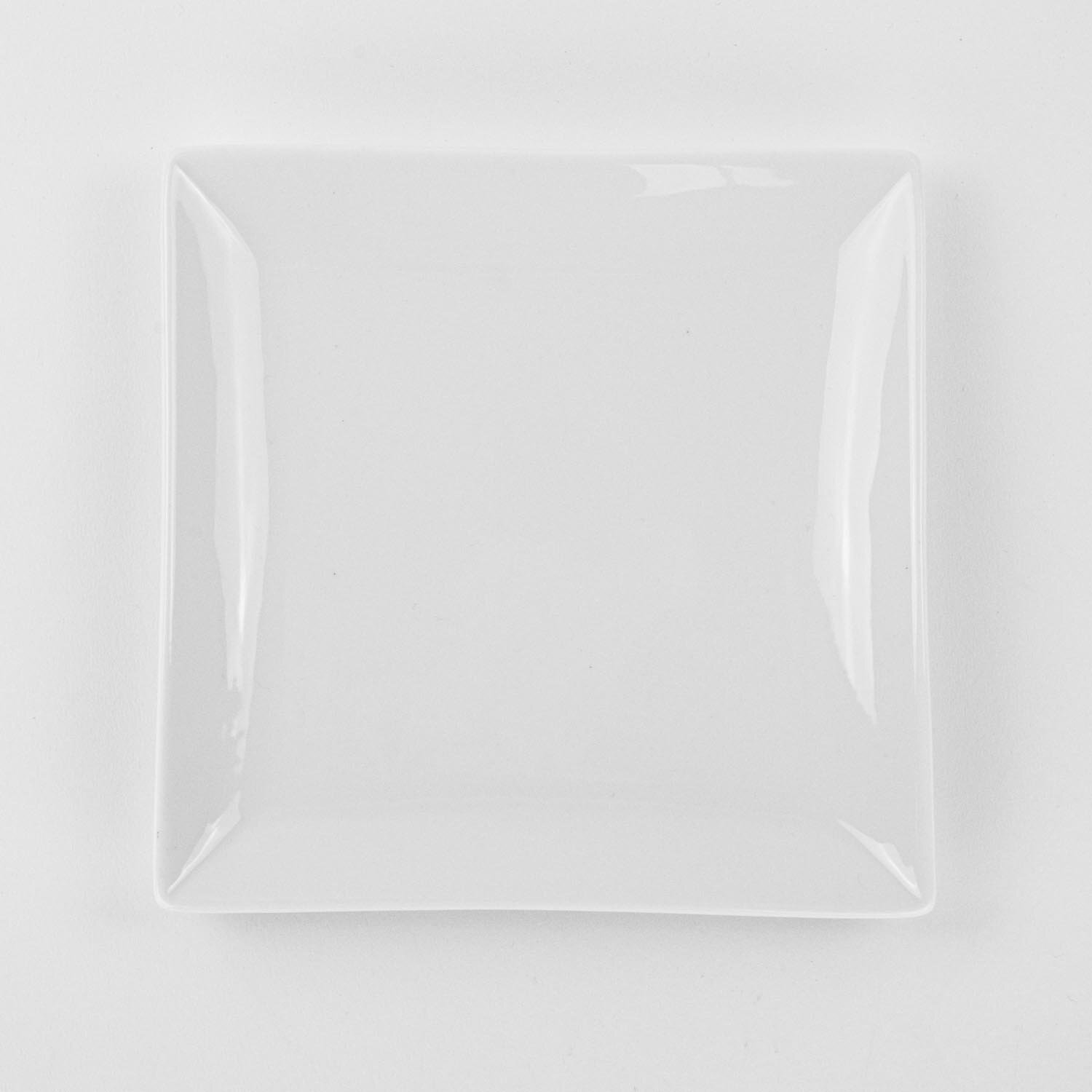 White Square Plate 6.5