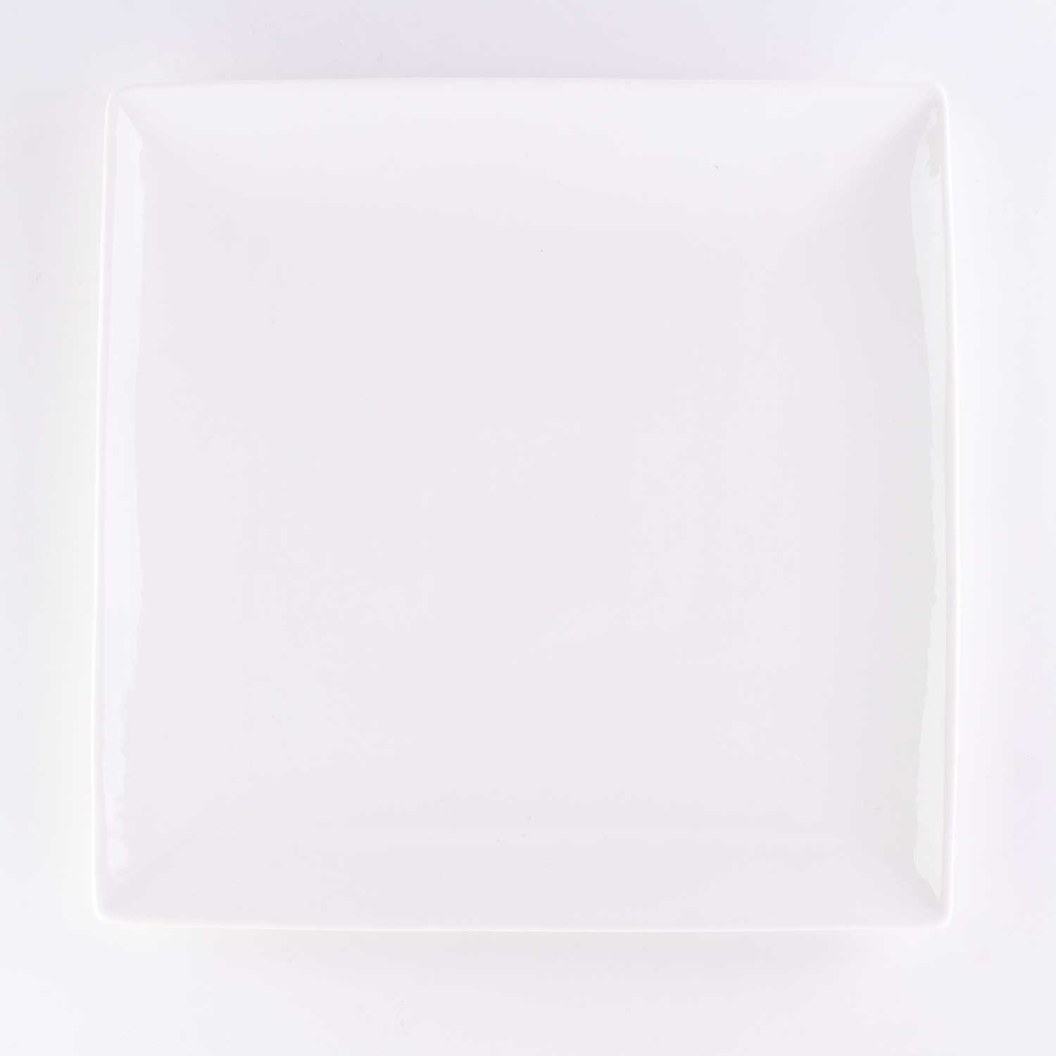 Square White Plate 10 1/4